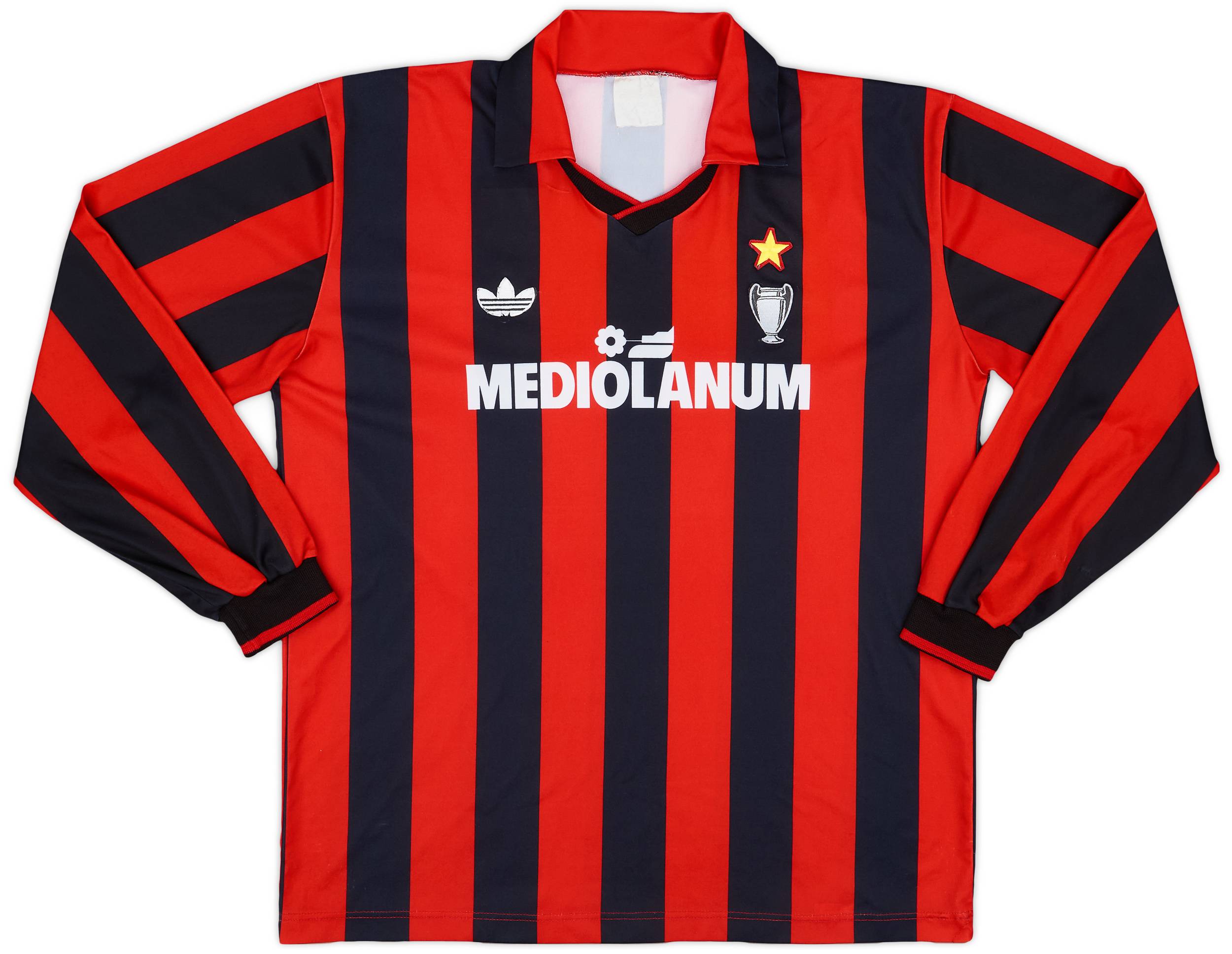 1990-91 AC Milan Home L/S Shirt #4 - 5/10 - (XL)