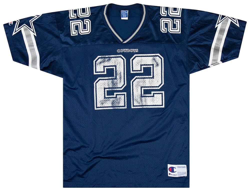 1996 00 Dallas Cowboys E. Smith 22 Champion Jersey Home XL