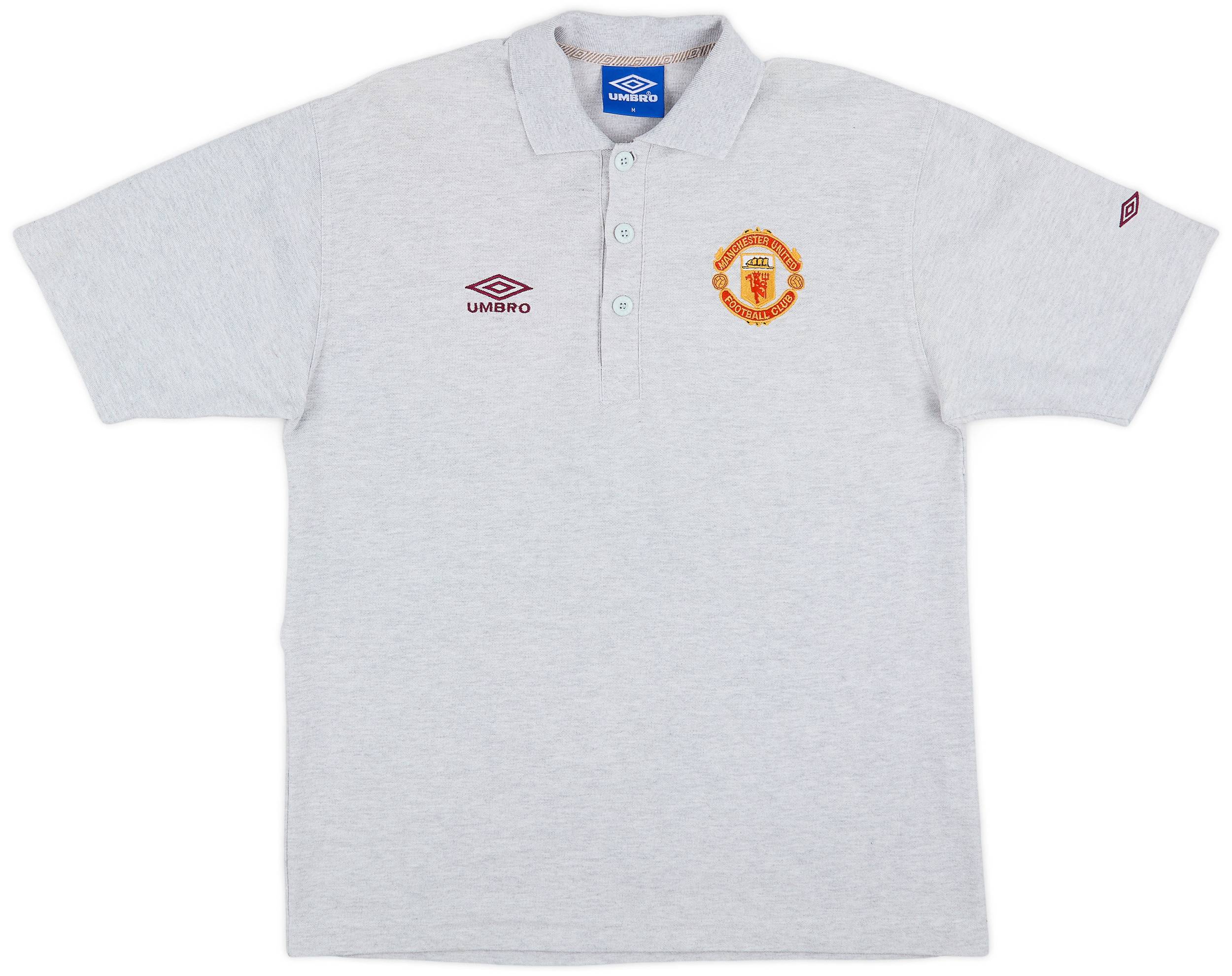 1996-97 Manchester United Umbro Polo Shirt - 9/10 - (M)