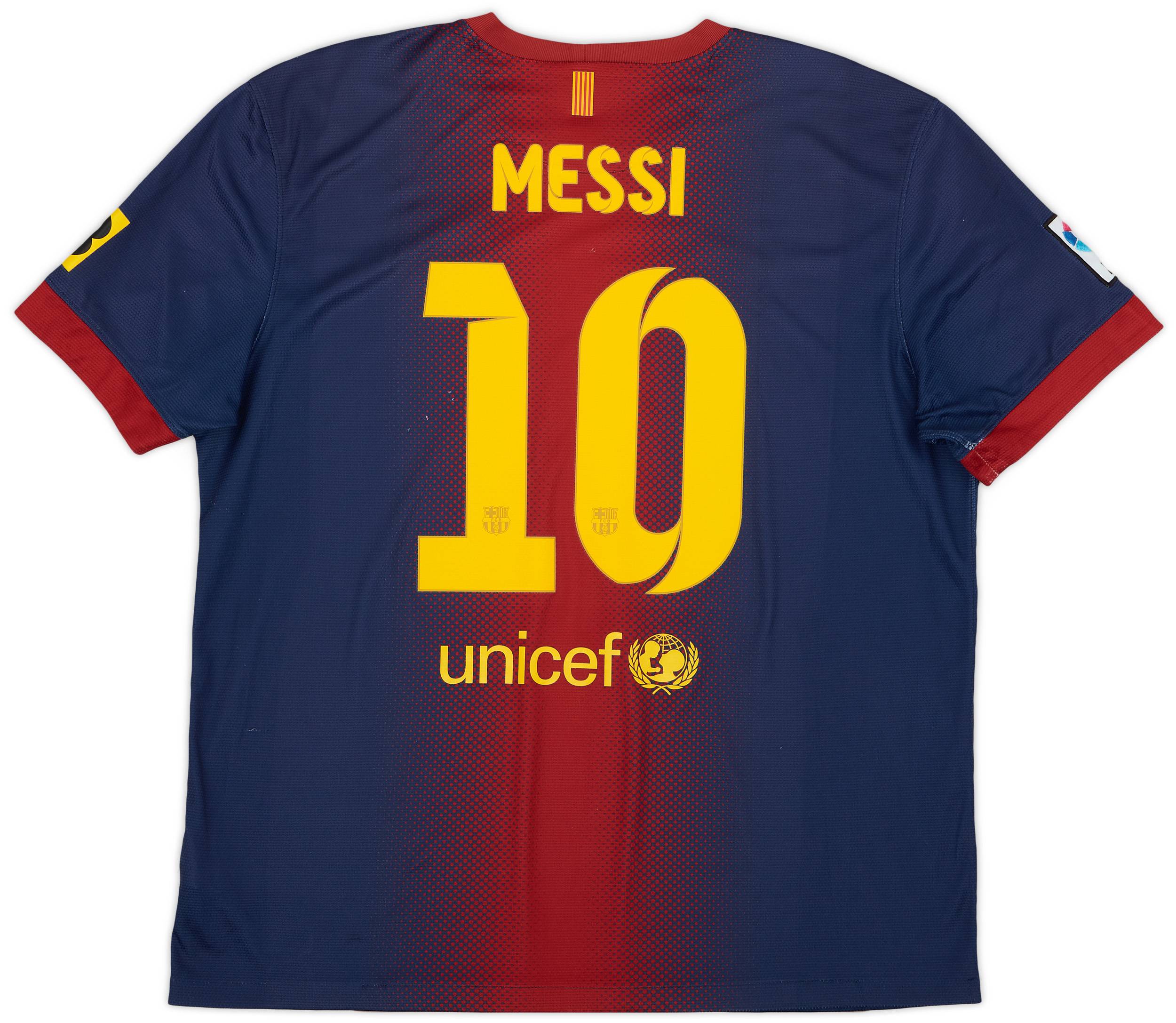 2012-13 Barcelona Home Shirt Messi #10 - 8/10 - (XL)