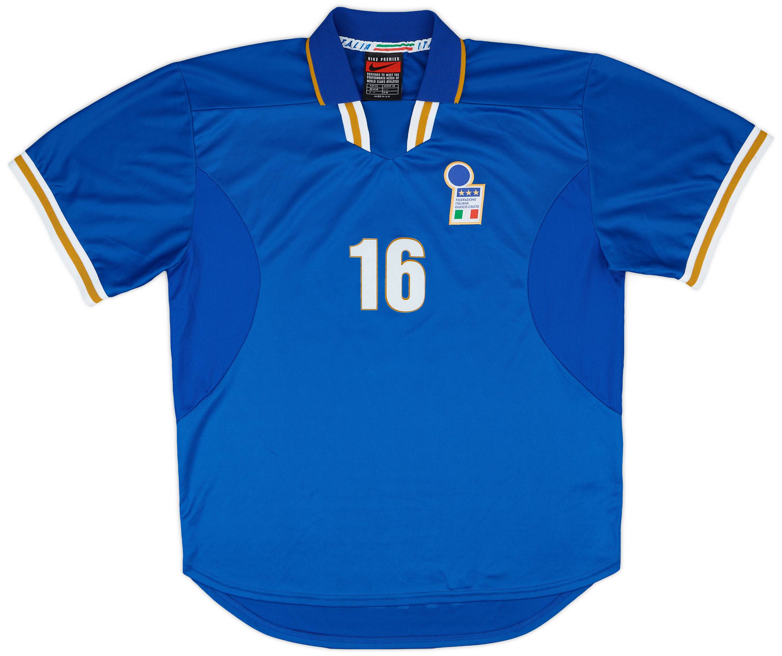 1996-97 Italy Match Issue Home Shirt #16