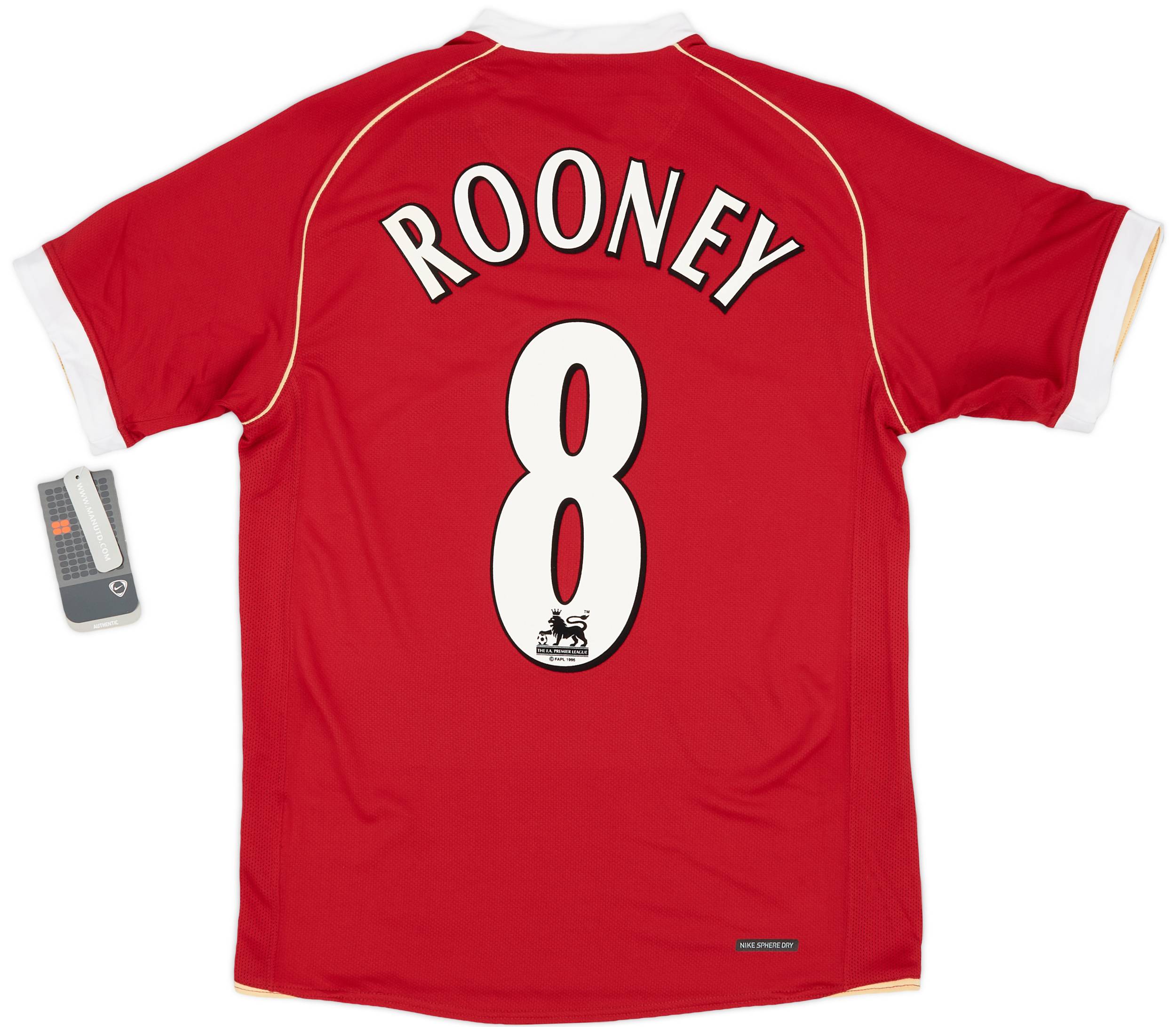2006-07 Manchester United Home Shirt Rooney #8 (S)