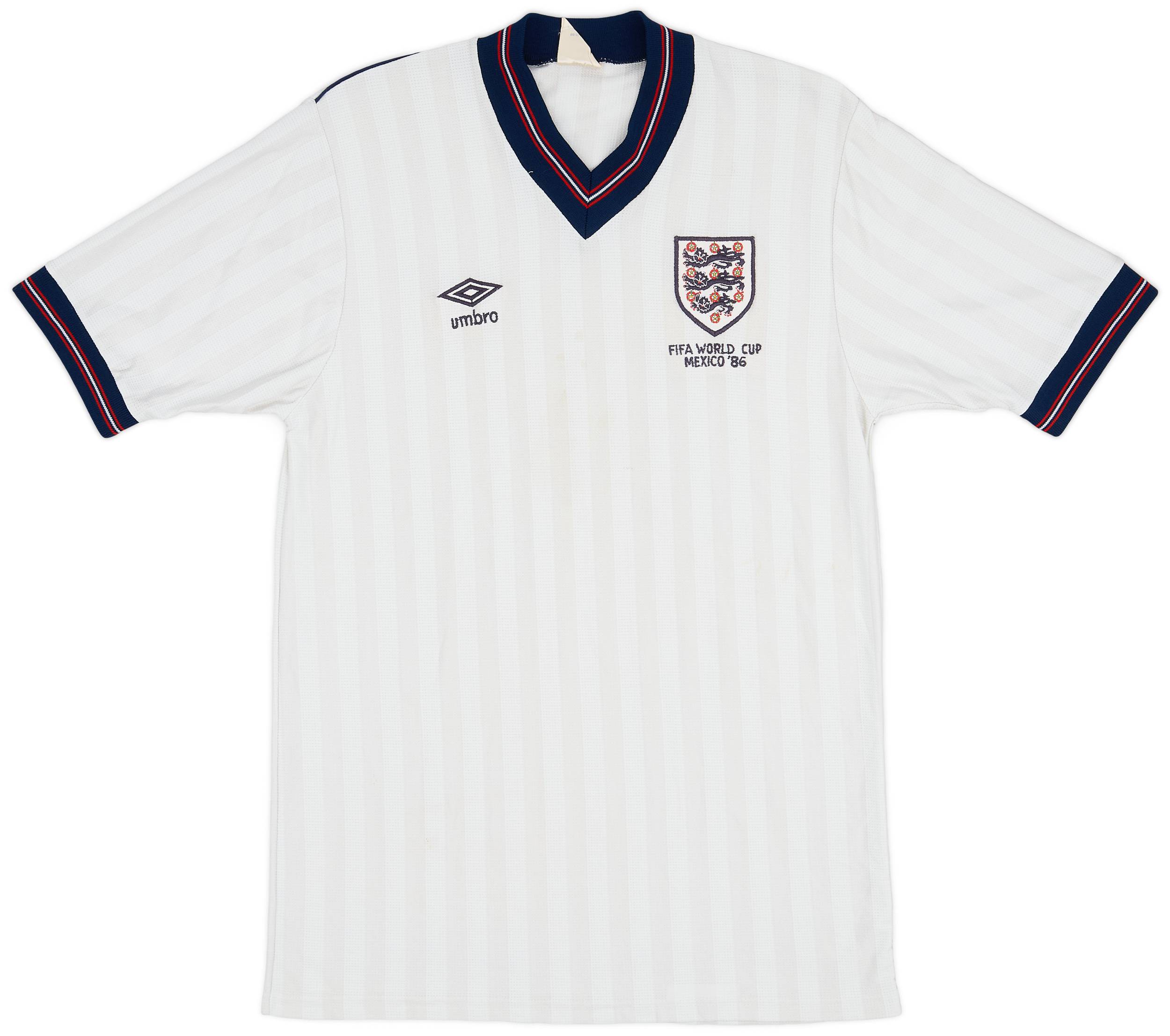1986 England 'World Cup' Home Shirt - 7/10 - (M)