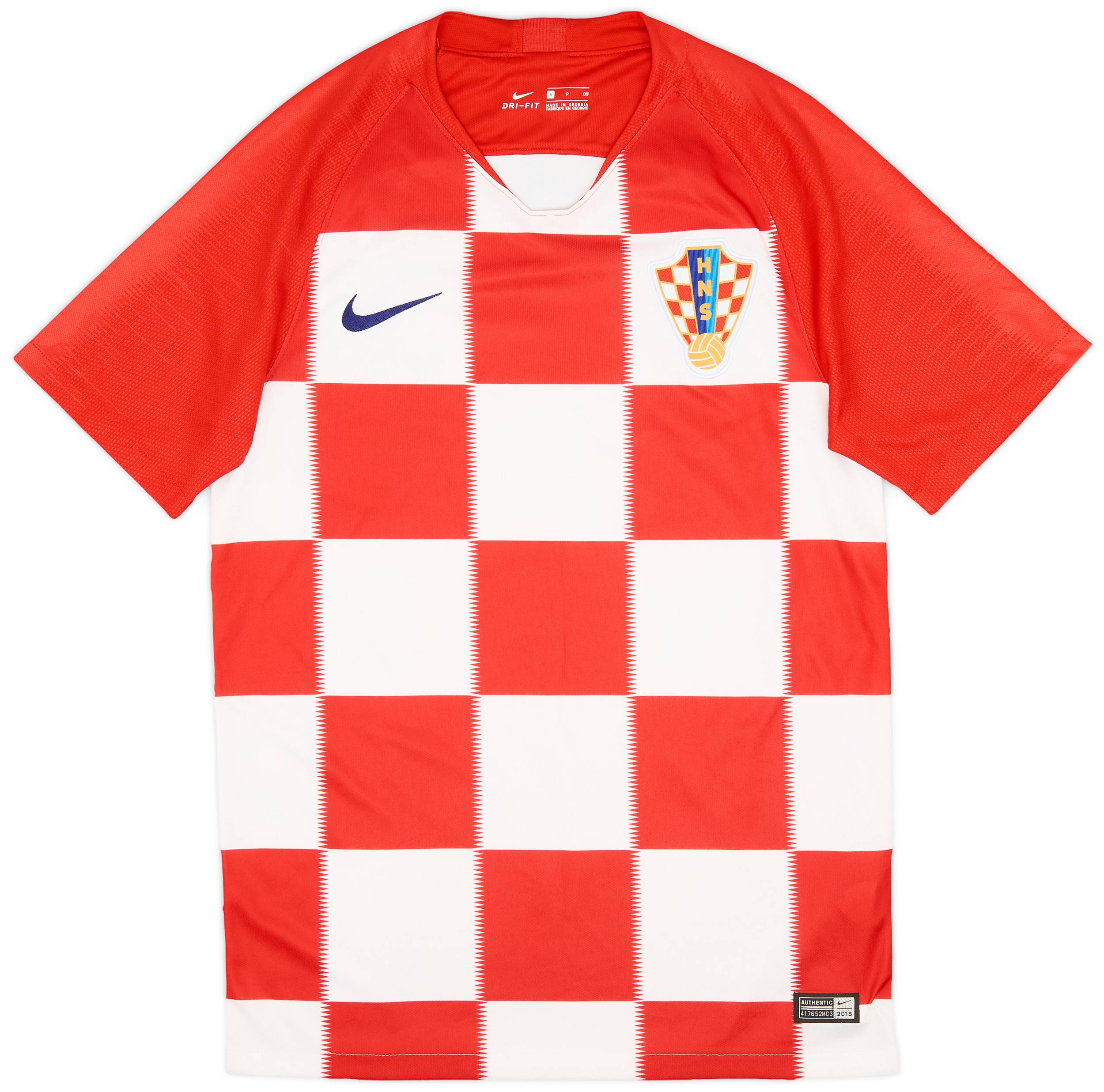 2018-19 Croatia Home Shirt - 9/10 - (S)