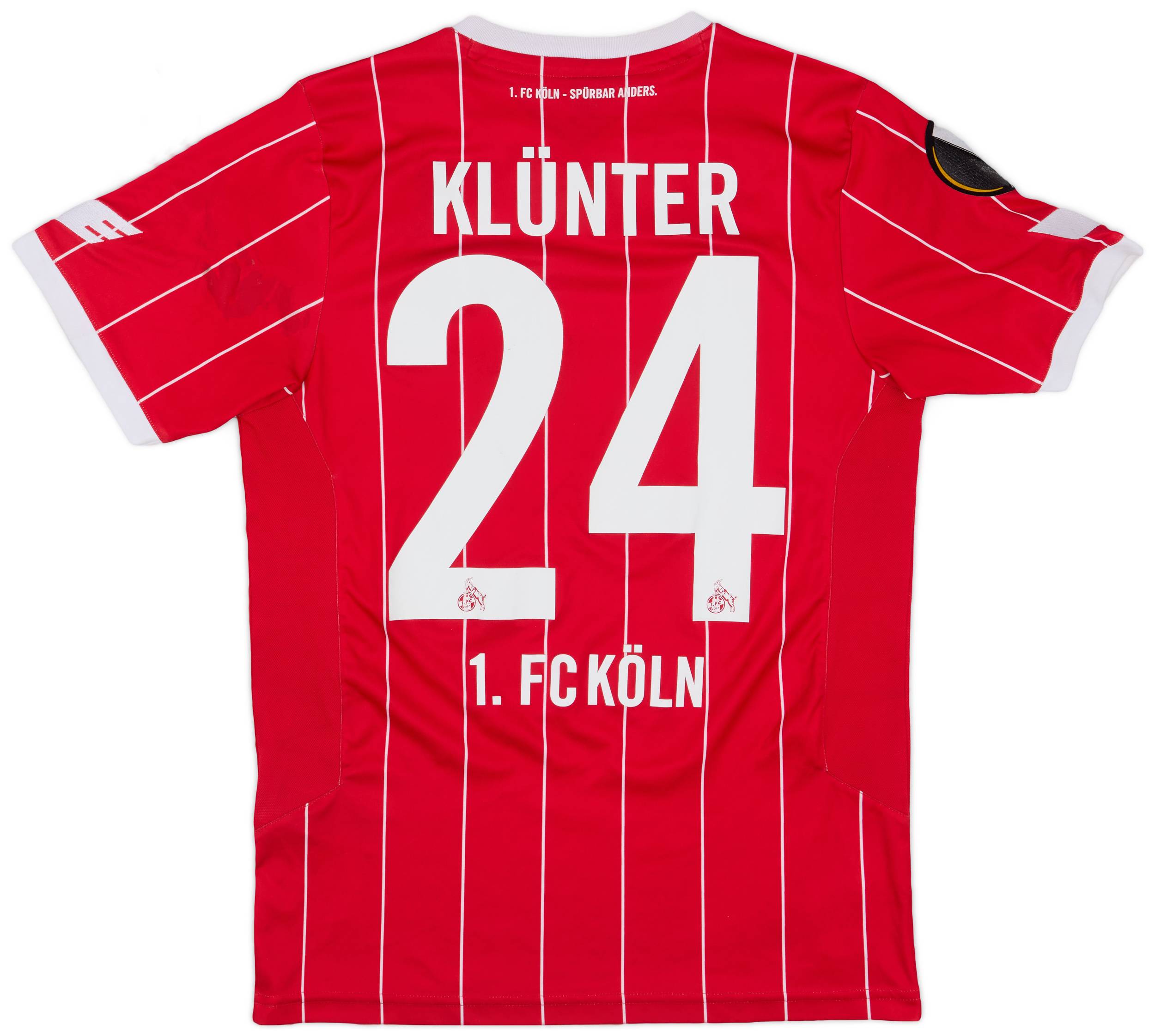2017-18 FC Koln European Home Shirt Klunter #24 - 5/10 - (S)