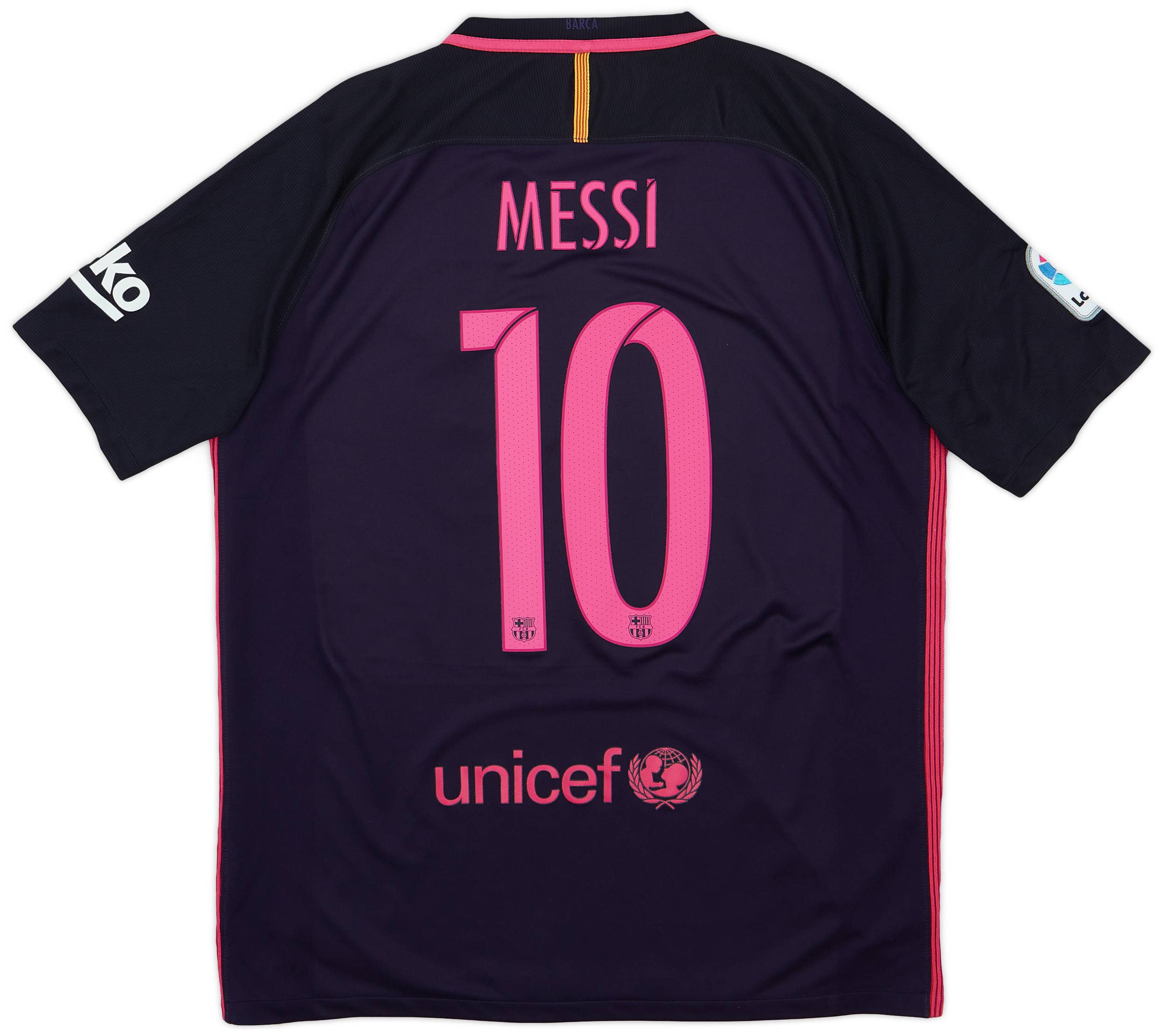 2016-17 Barcelona Away Shirt Messi #10 - 7/10 - (L)