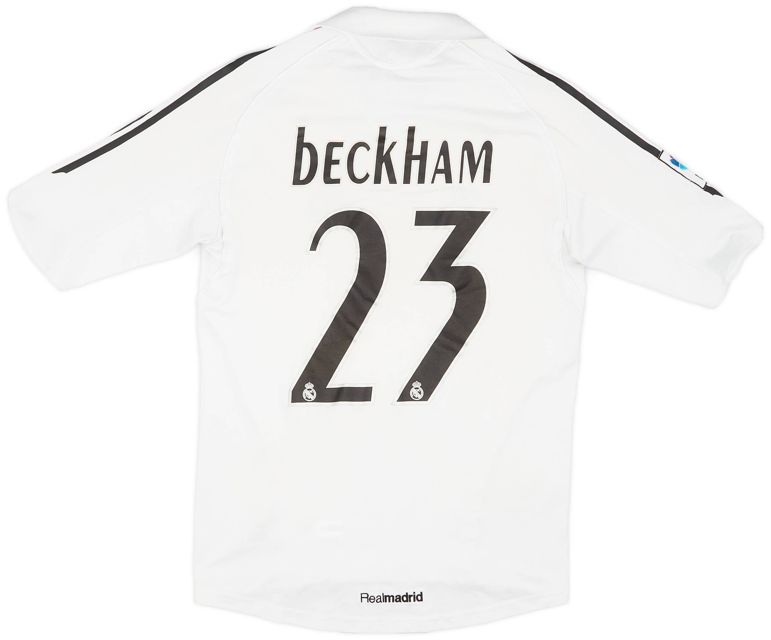 2005-06 Real Madrid Home Shirt Beckham #23 - 7/10 - (S)