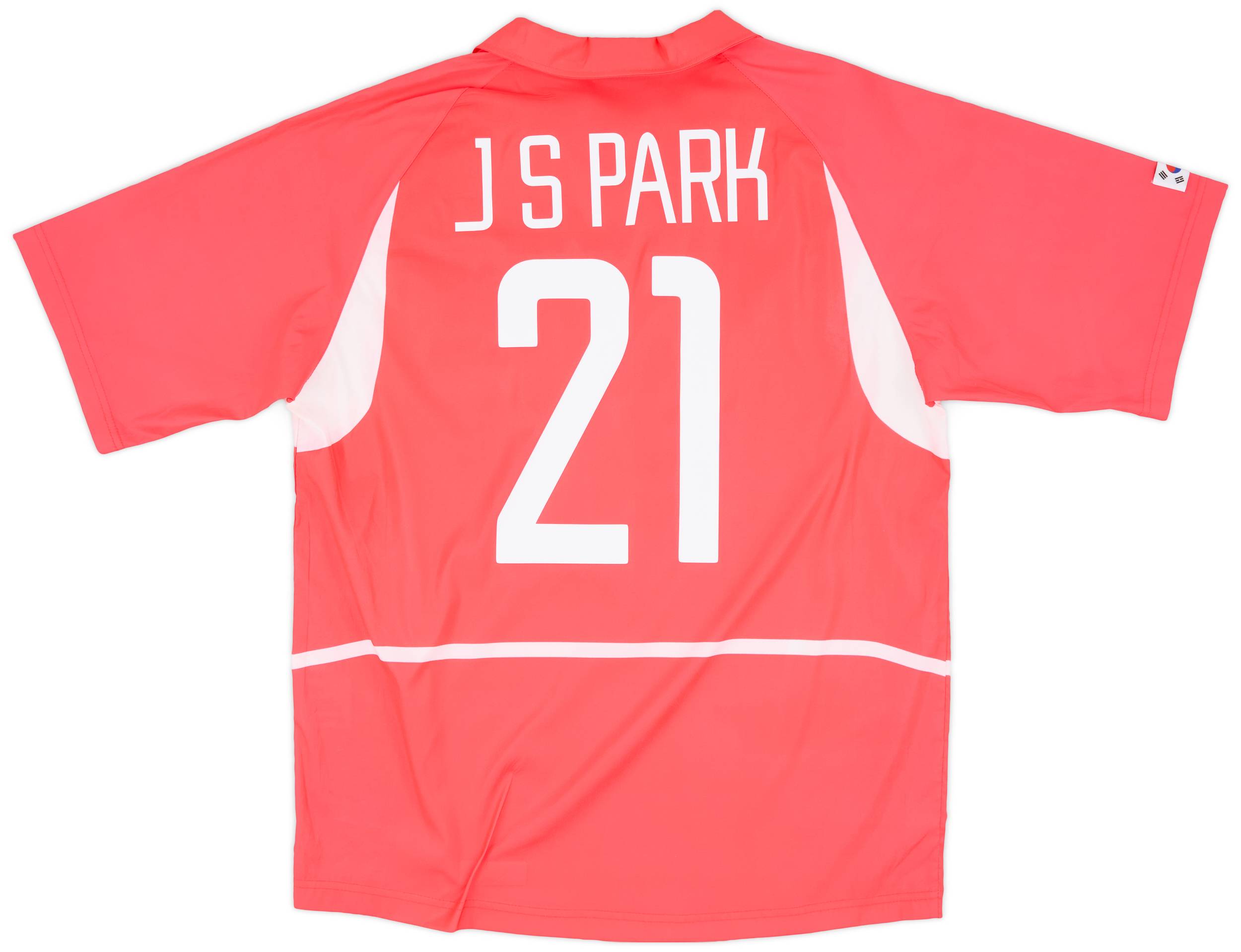 2002-03 South Korea Home Shirt J.S.Park #21 - 9/10 - (L)