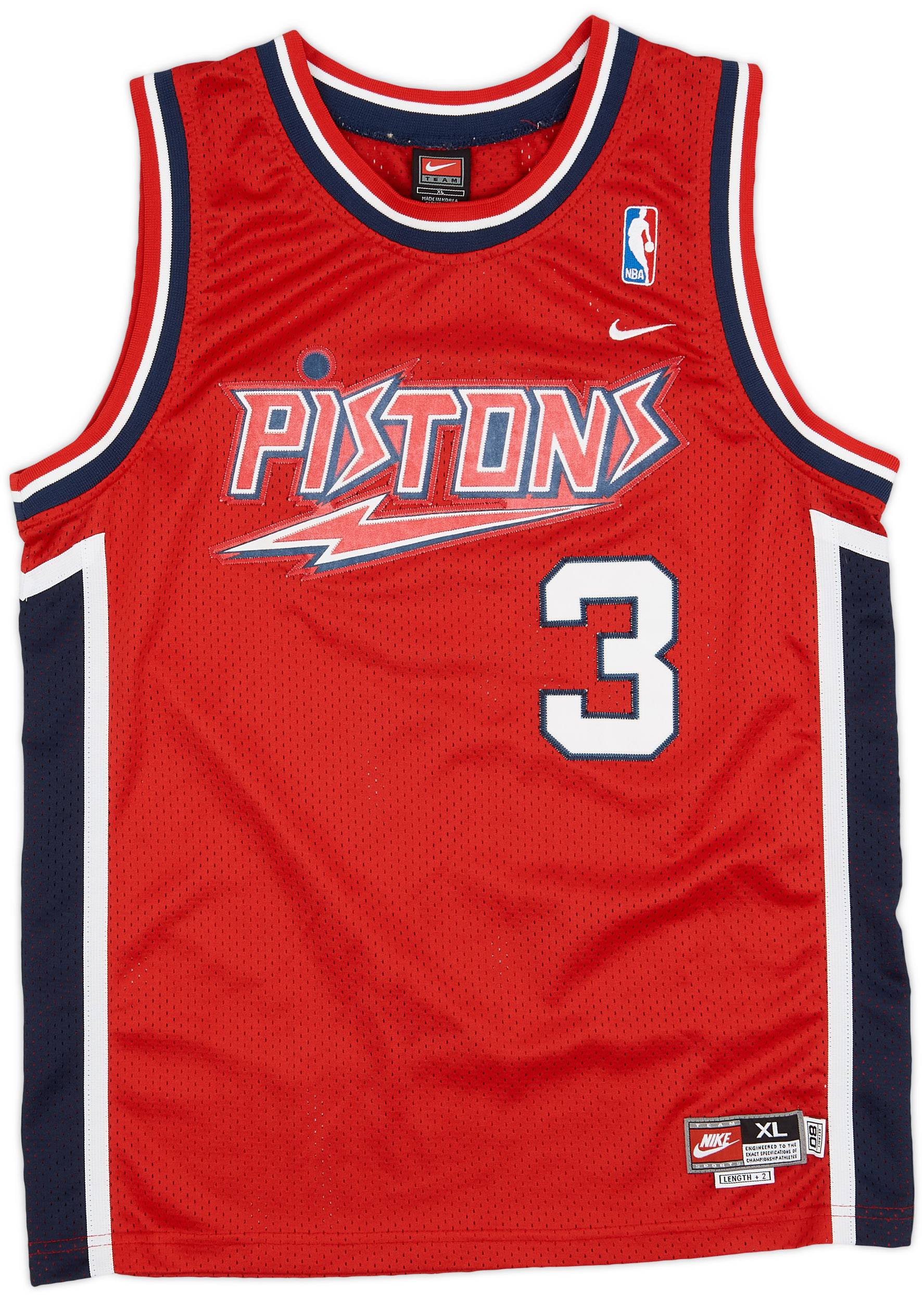 1980-81 Detroit Pistons Wallace #3 Nike Rewind Swingman Jersey - 7/10 - (XL.Boys)