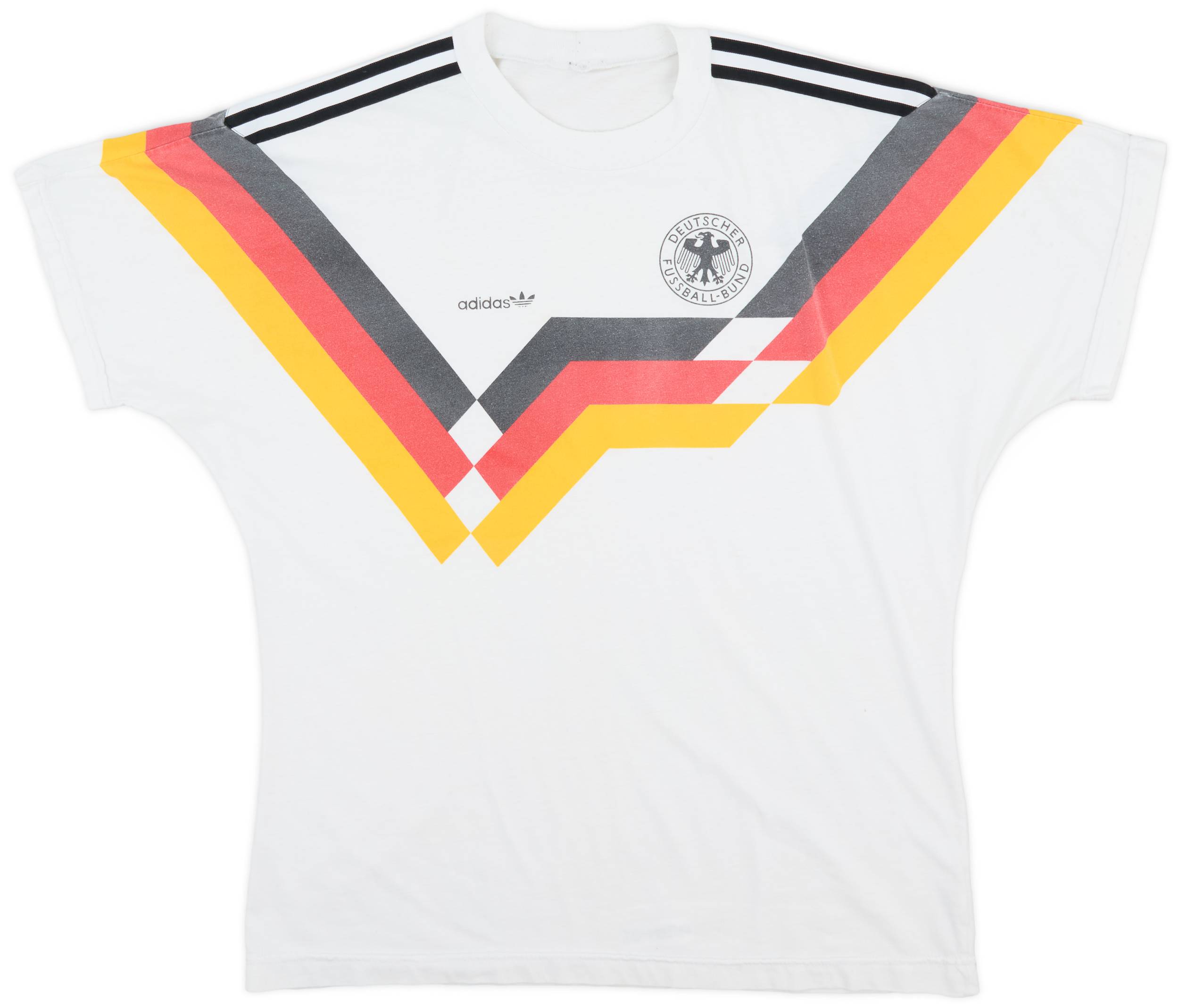 1990-92 Germany adidas Cotton Tee - 7/10 - (L/XL)