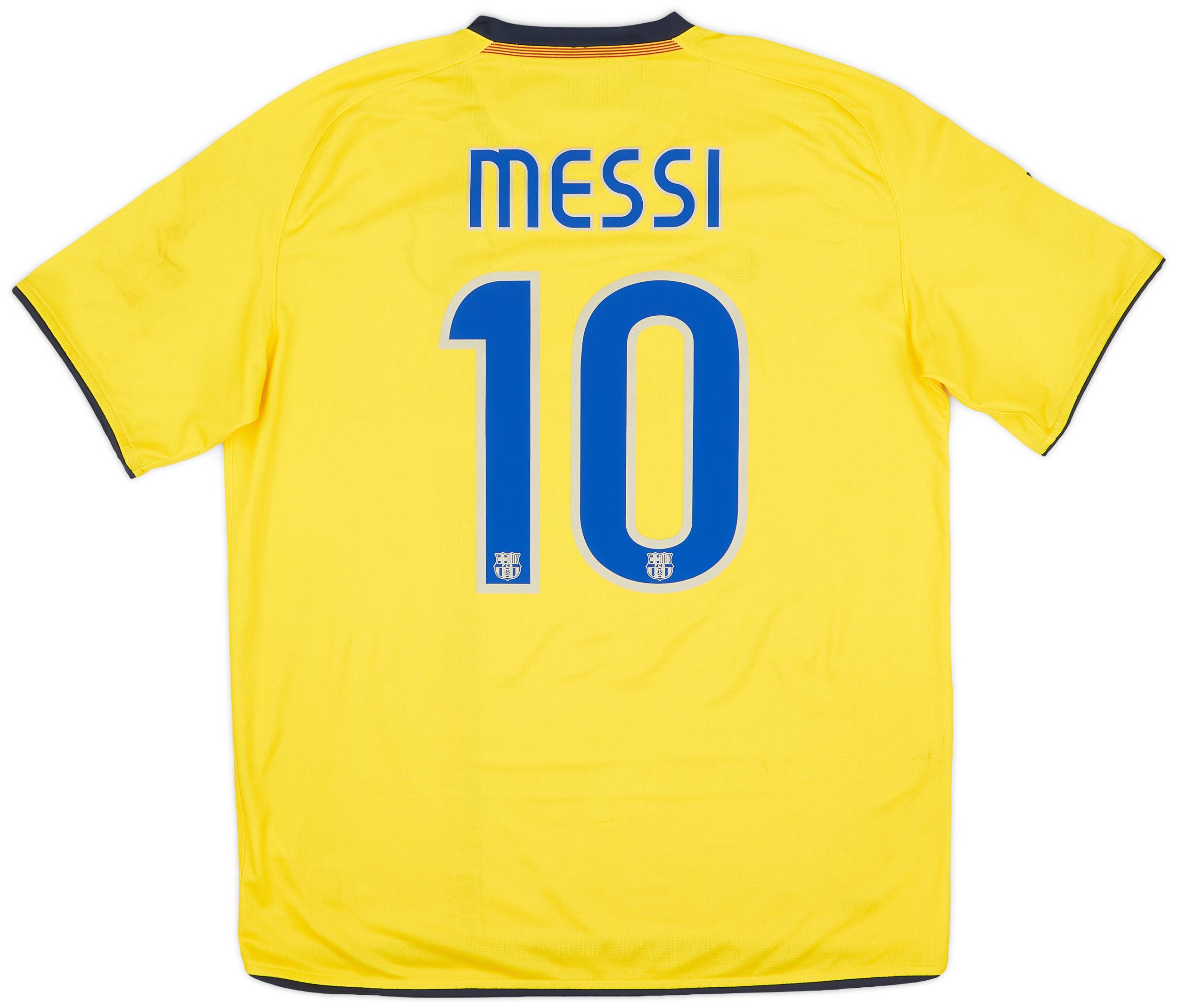 2008-10 Barcelona Away Shirt Messi #10 - 8/10 - (L)