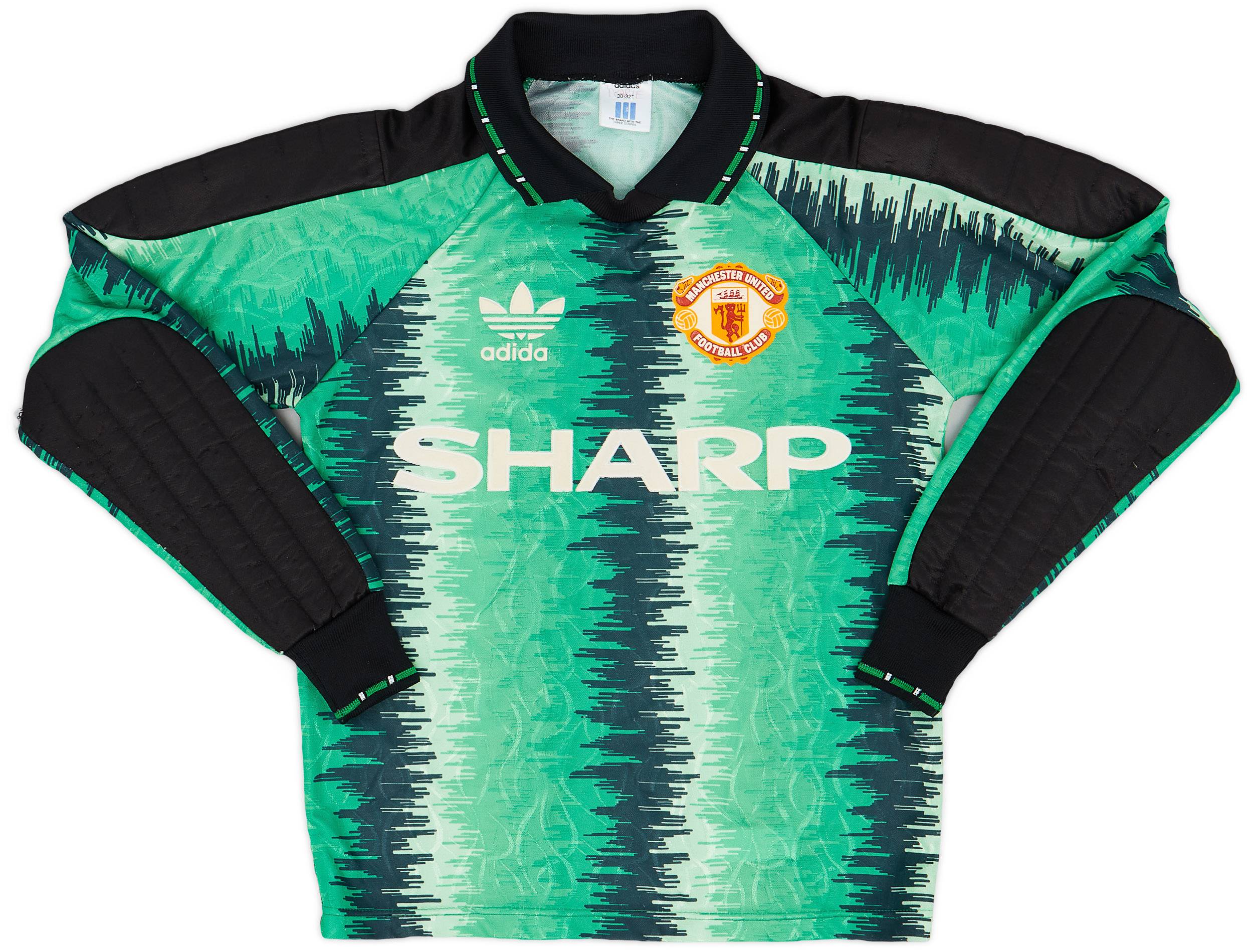 1990-92 Manchester United GK Shirt - 6/10 - (M.Boys)