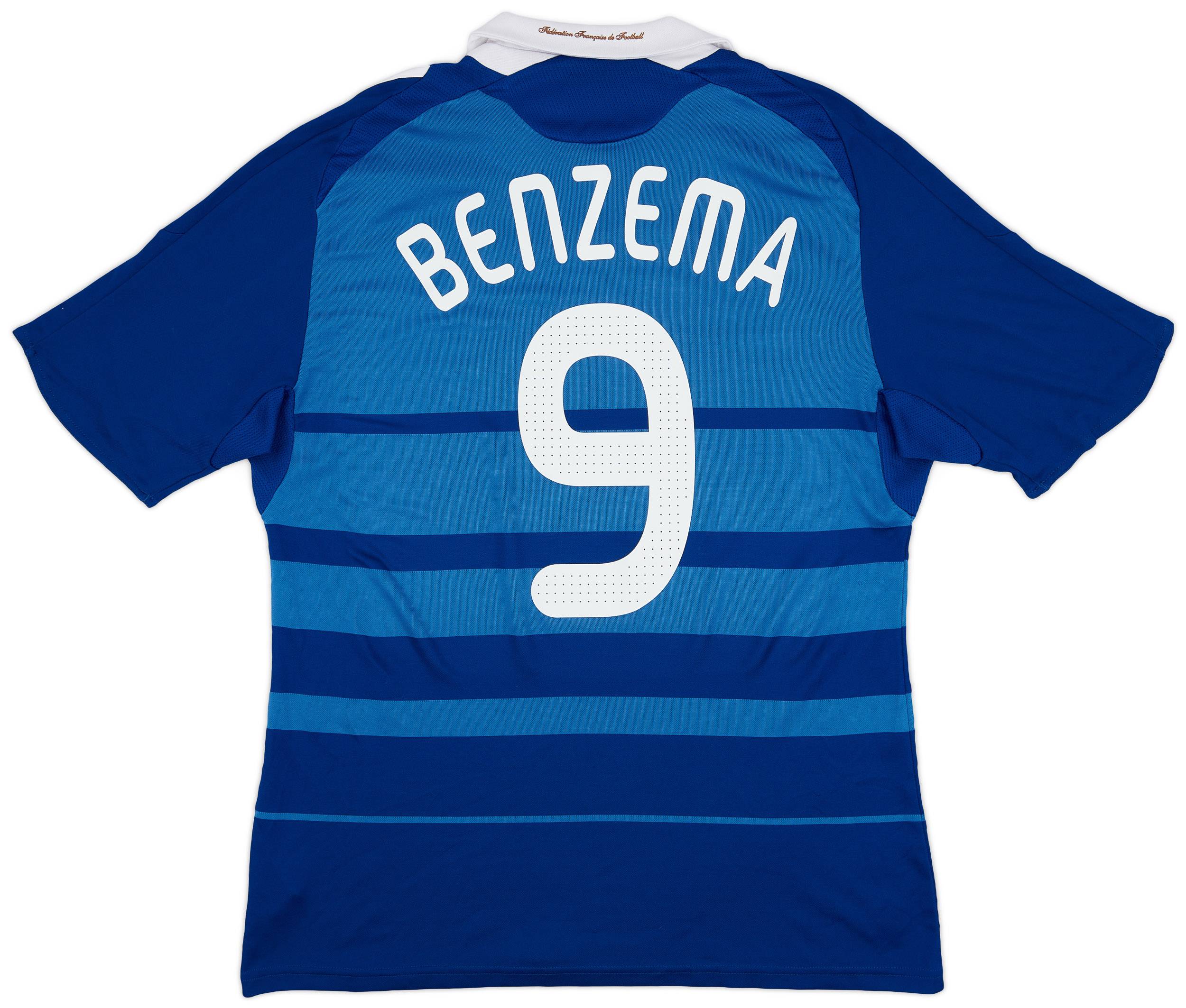 2008-09 France Home Shirt Benzema #9 - 7/10 - (L)
