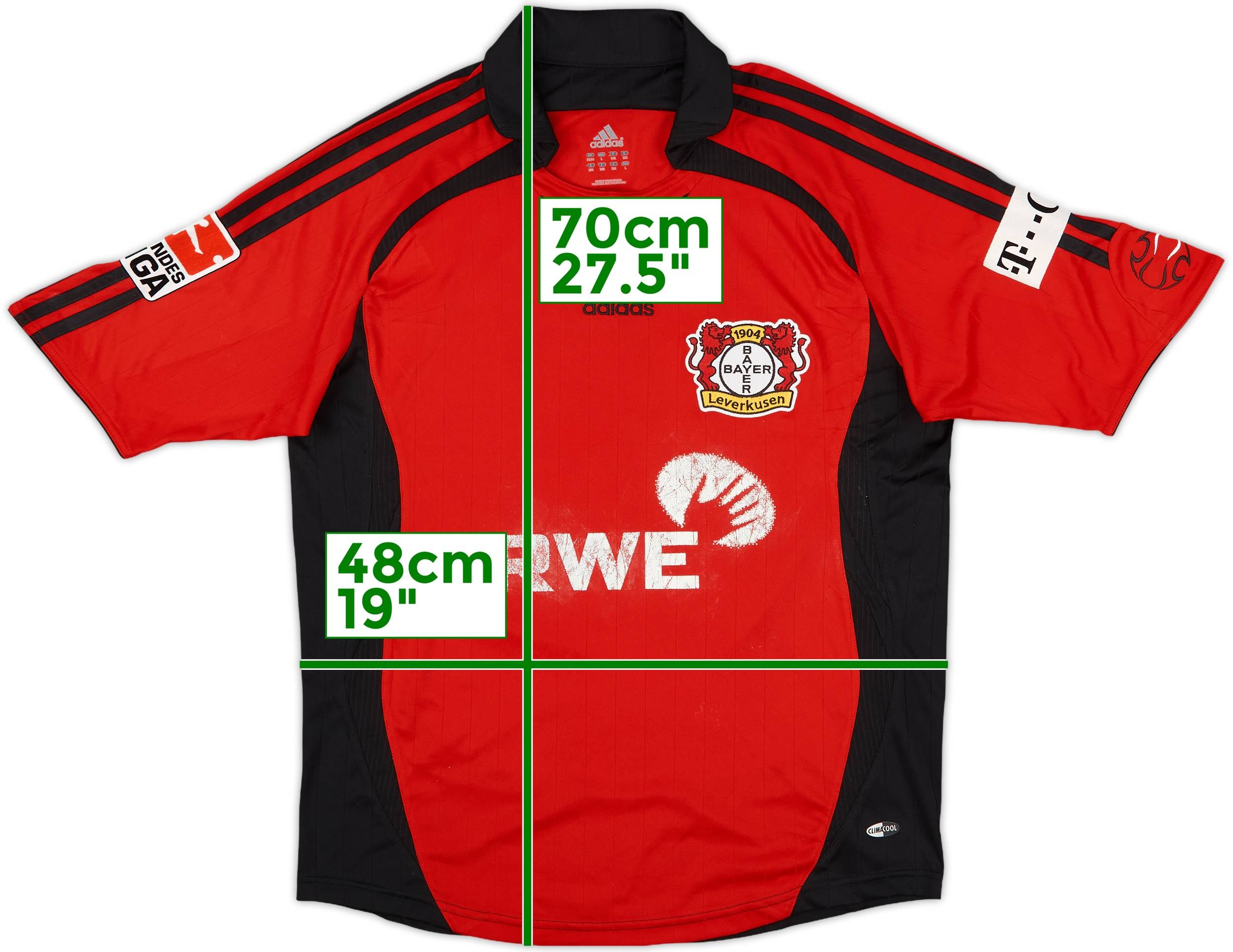 レバークーゼン　BAYER 04 KIEBLING 11 ユニフォーム Sサイズ 2007-08 Bayer Leverkusen Home Shirt Kiessling #11 - 5/10
