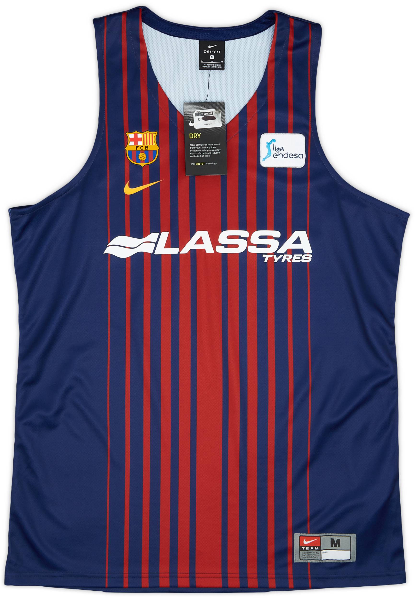 2017 18 Barcelona Basketball Home Jersey
