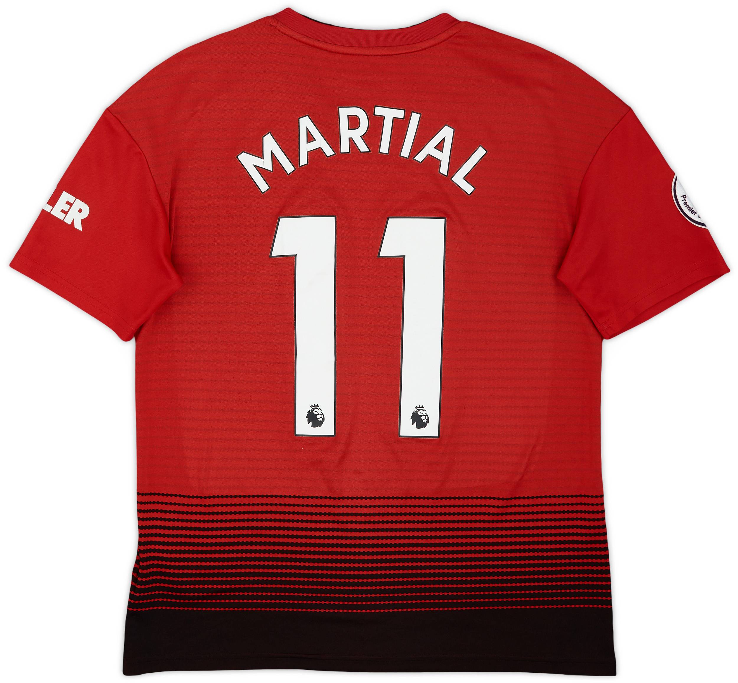 2018-19 Manchester United Home Shirt Martial #11 - 7/10 - (XL.Boys)