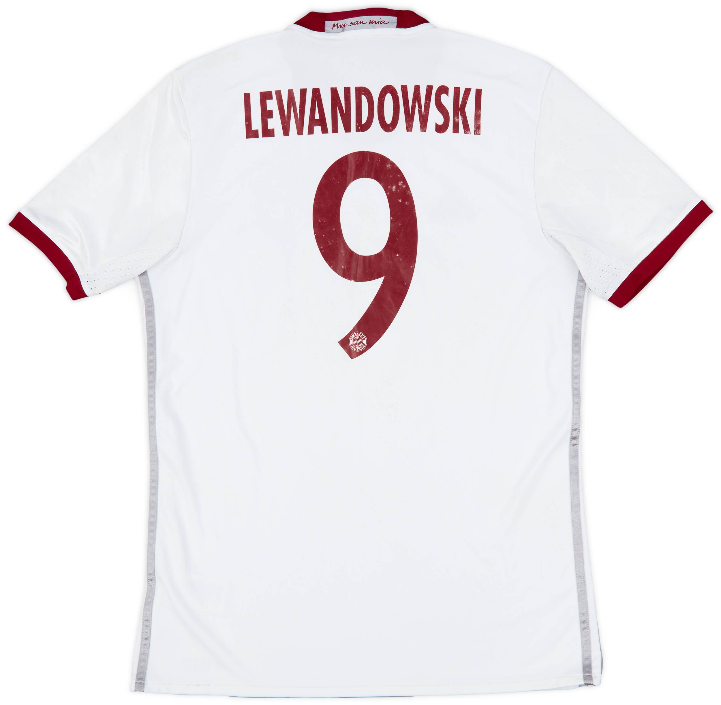 2016-17 Bayern Munich Third Shirt Lewandowski #9 - 4/10 - (M)