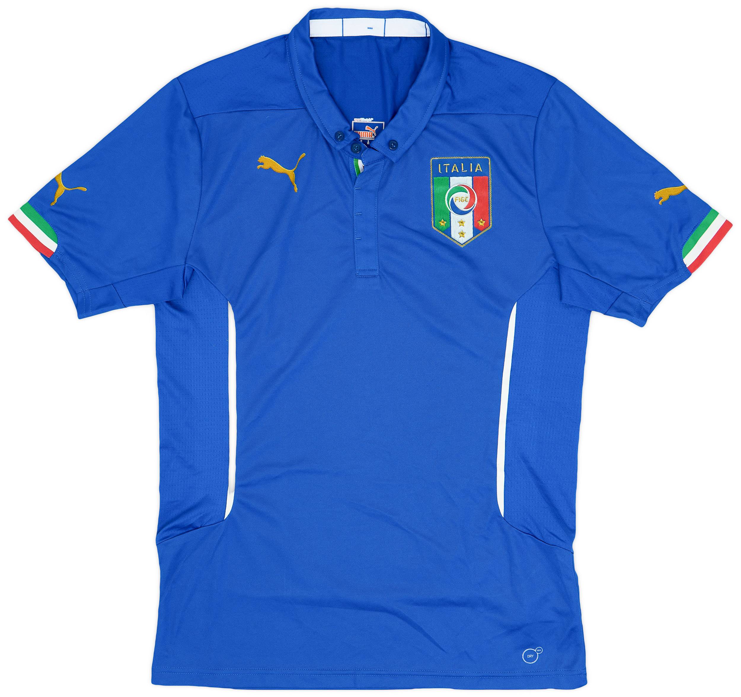 2014-15 Italy Authentic Home Shirt - 9/10 - (M)