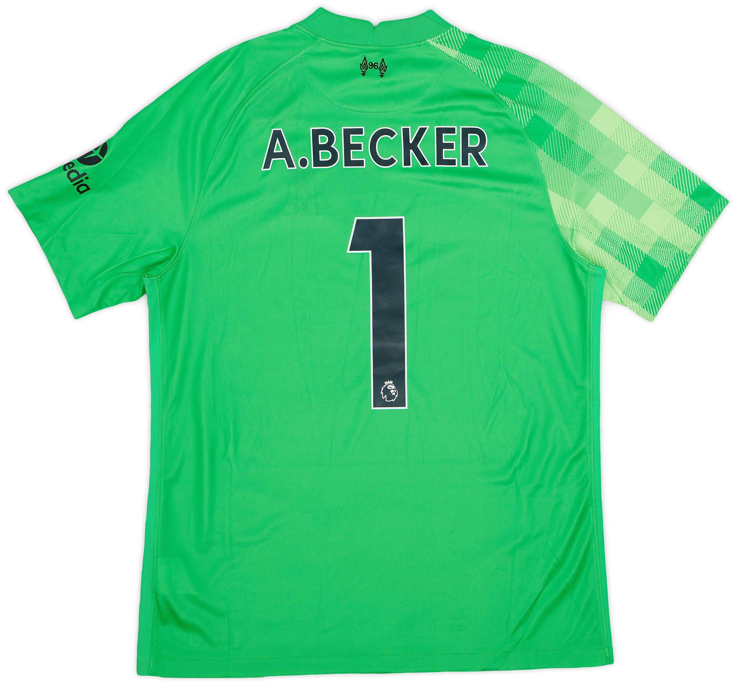 2021-22 Liverpool GK Shirt A. Becker #1 (L)