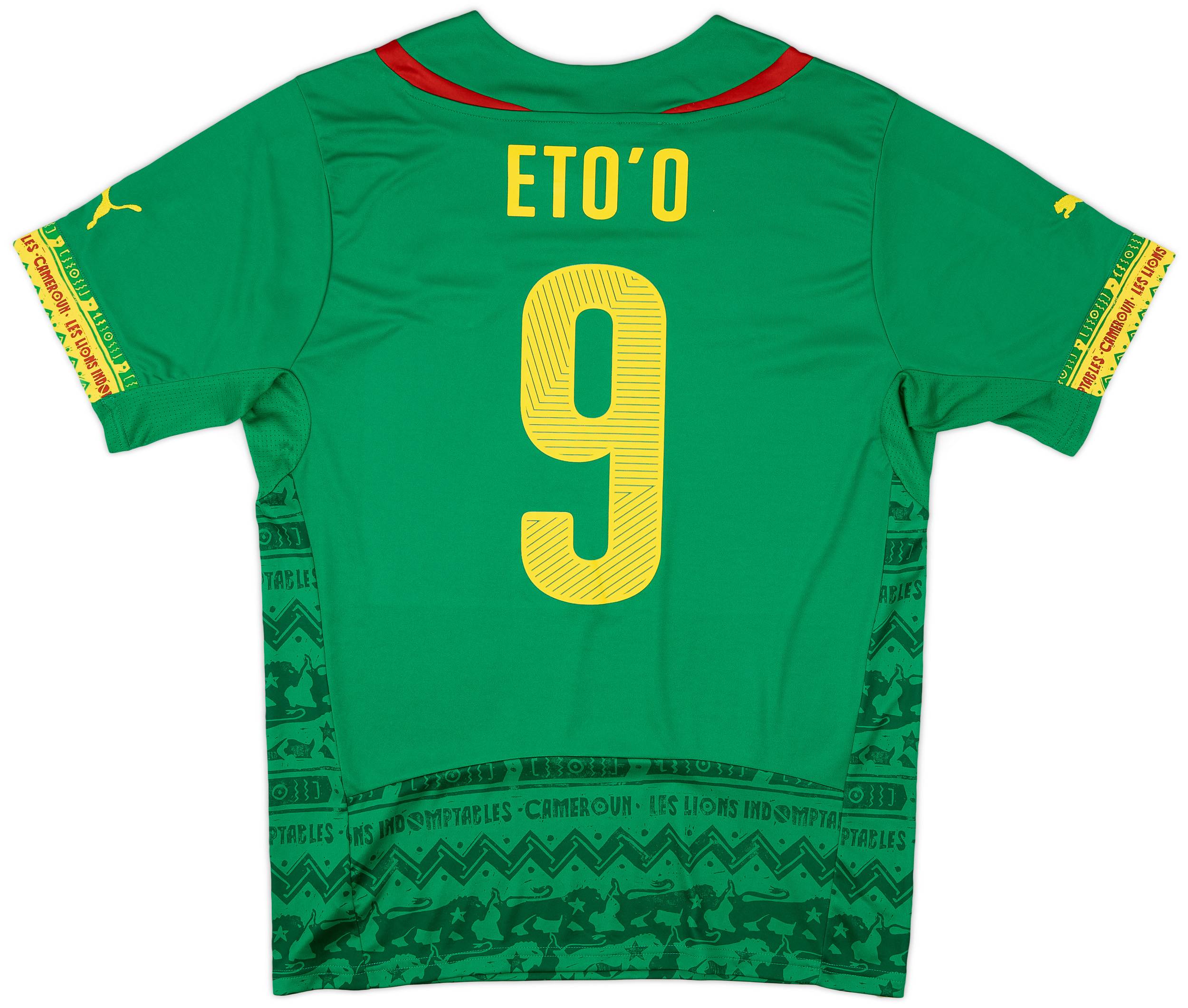 福袋 公式 #9 Eto'o Shirt Home Cameroon 2014-15 - (L) - 8/10 ウェア
