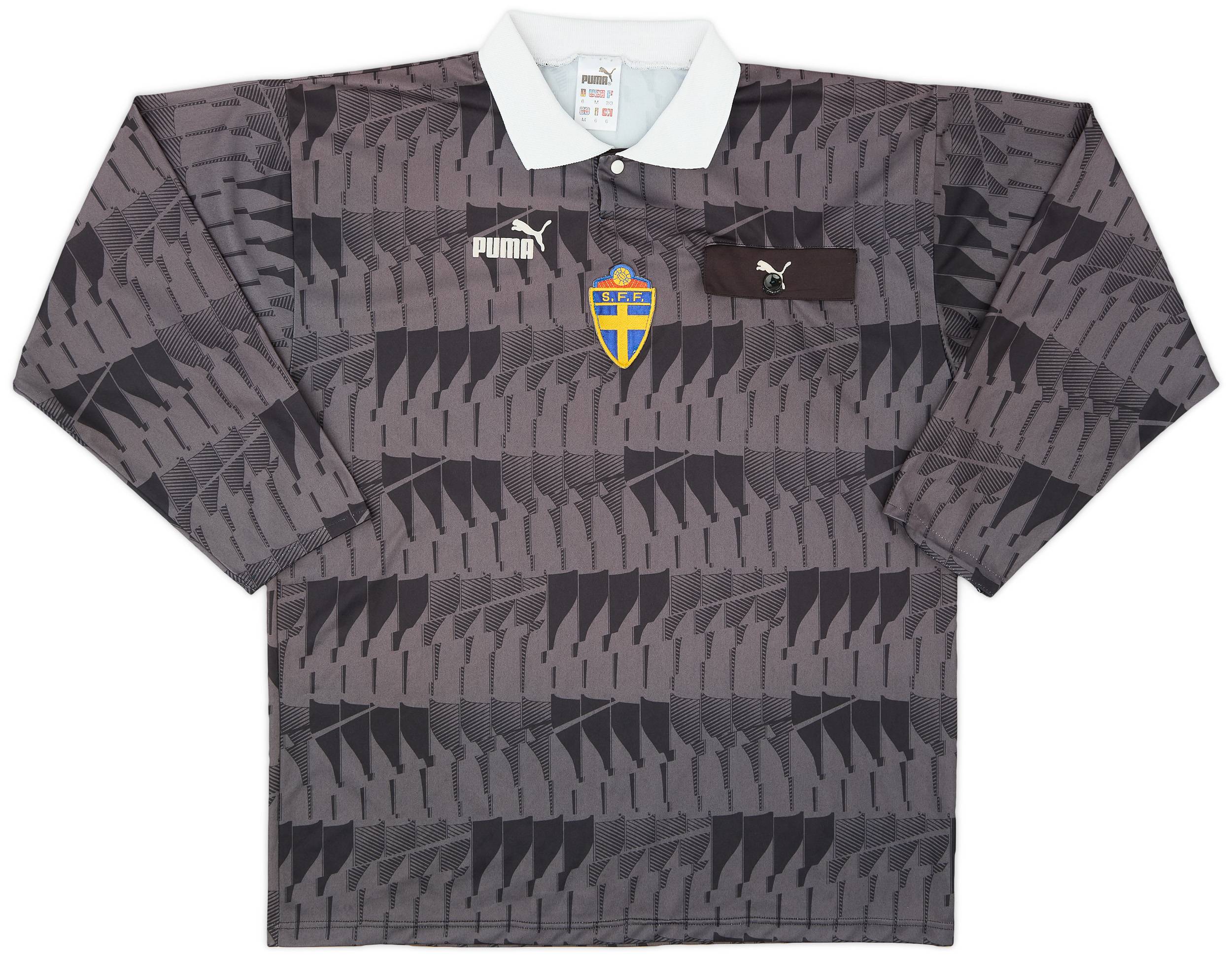 1994 95 Sweden Puma Referee Shirt 6 10 M