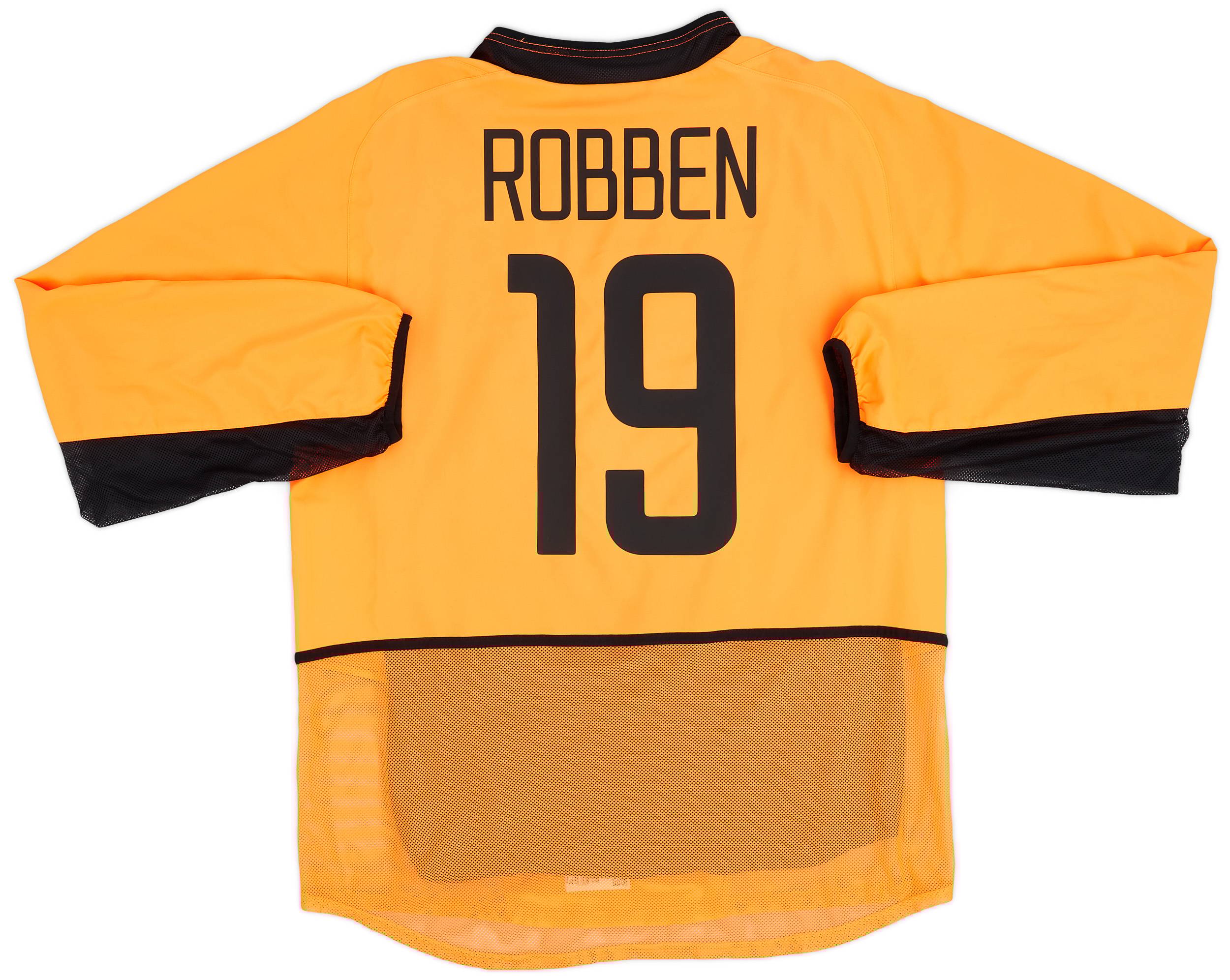 2002-04 Netherlands Authentic Home L/S Shirt Robben #19 - 9/10 - (L)