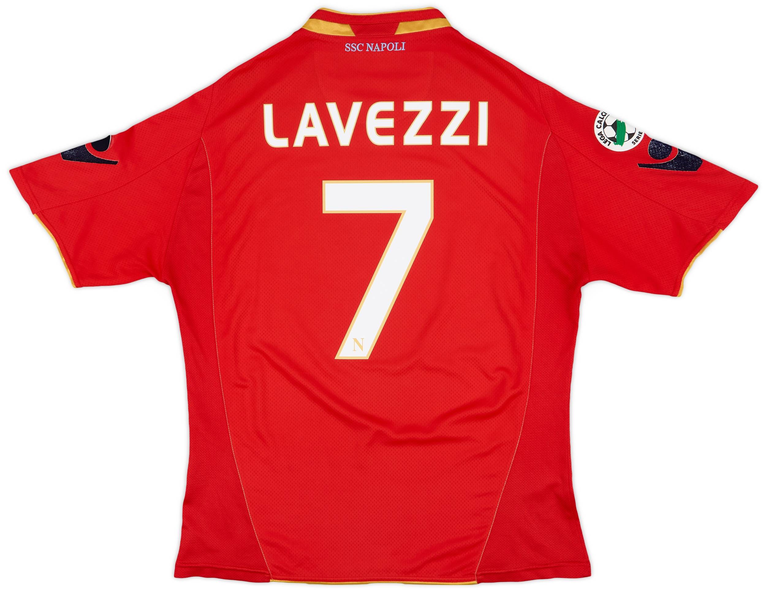 2009-10 Napoli Third Shirt Lavezzi #7 - 7/10 - (L)