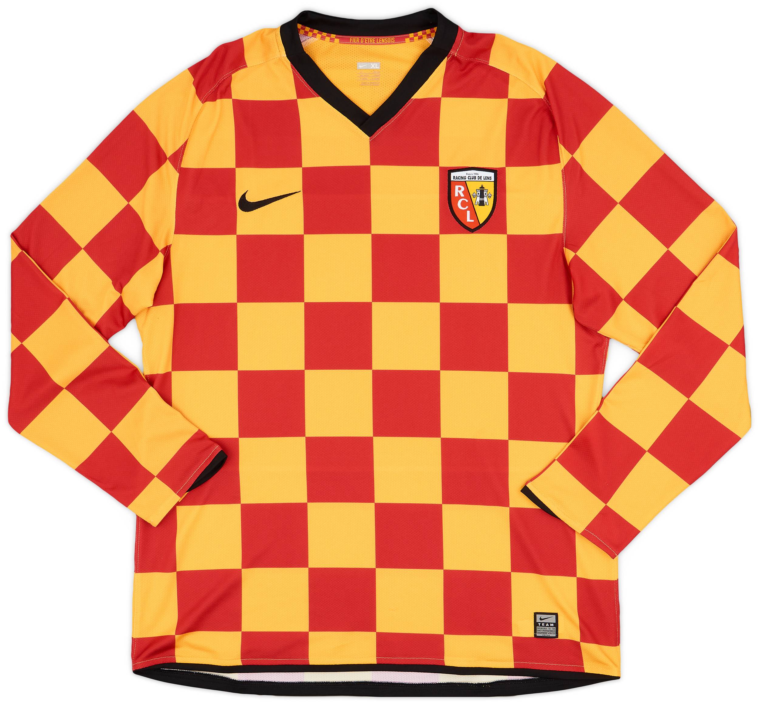 2008-09 Lens Player Issue Home L/S Shirt - 9/10 - (XL)