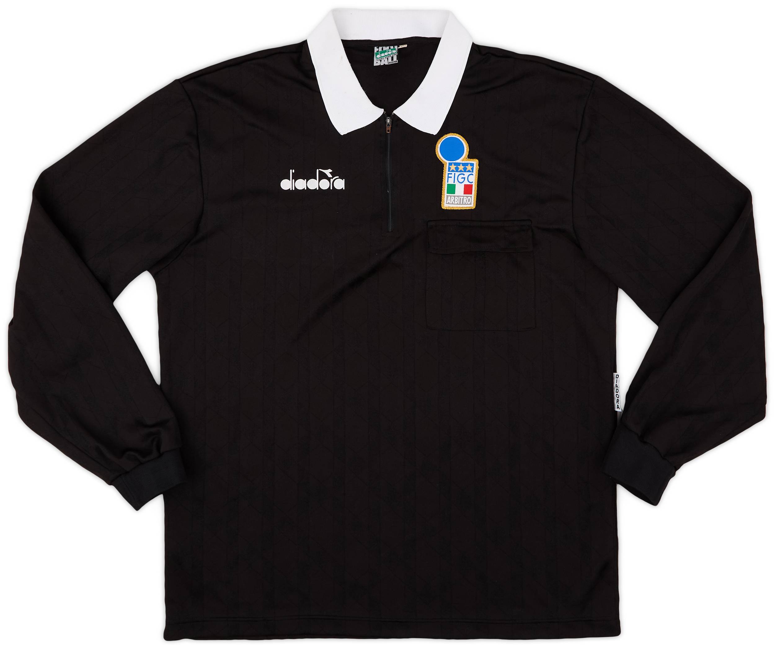1990s Italy FIGC Diadora Referee L/S Shirt - 8/10 - (XL)