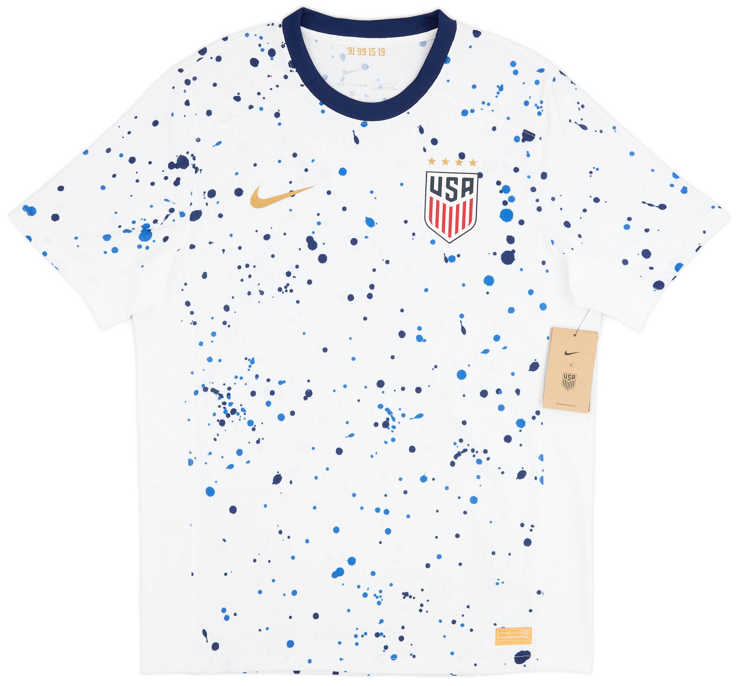 2023-24 USA Women's Authentic Home Shirt (Mens Fit)