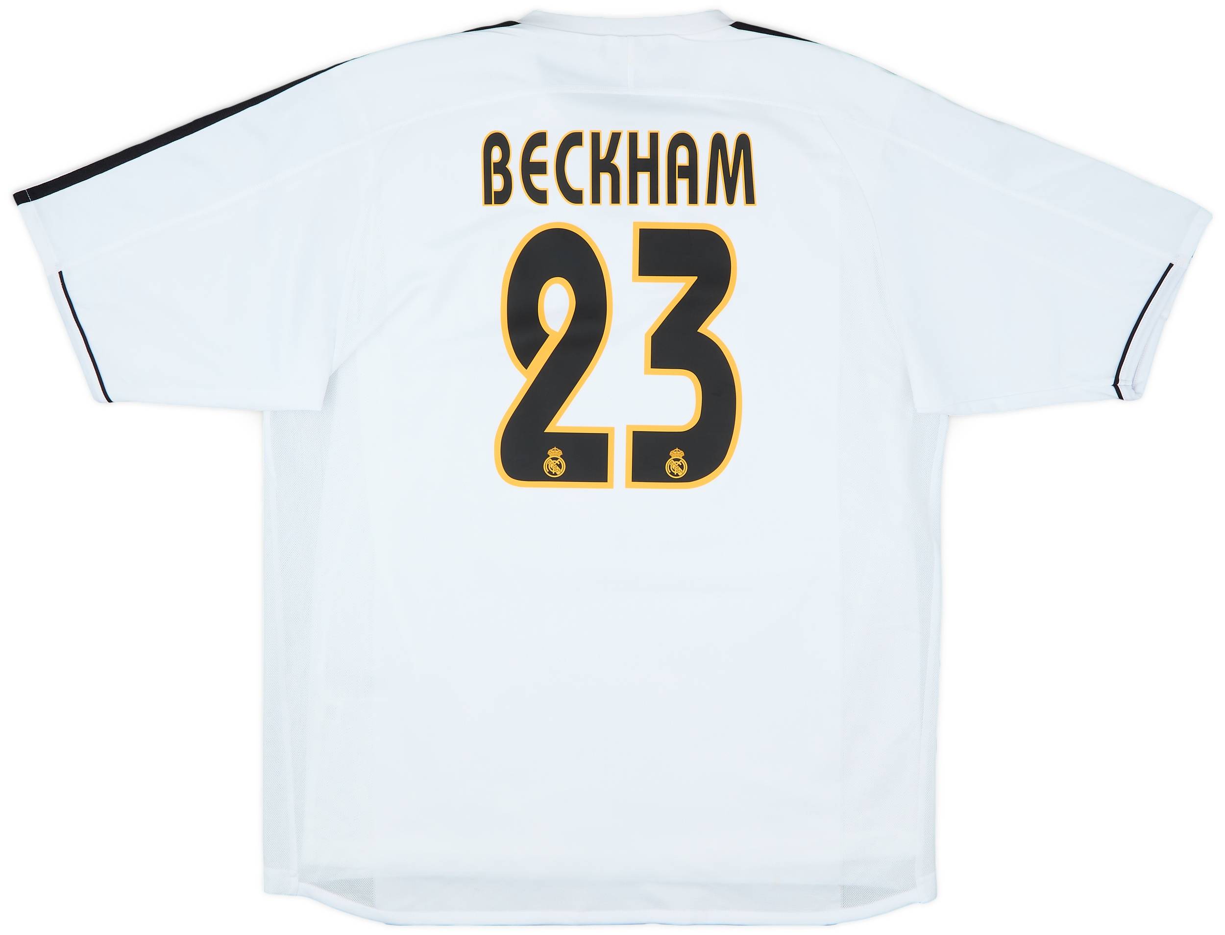 2003-04 Real Madrid Player Issue Home Shirt Beckham #23 - 7/10 - (L)