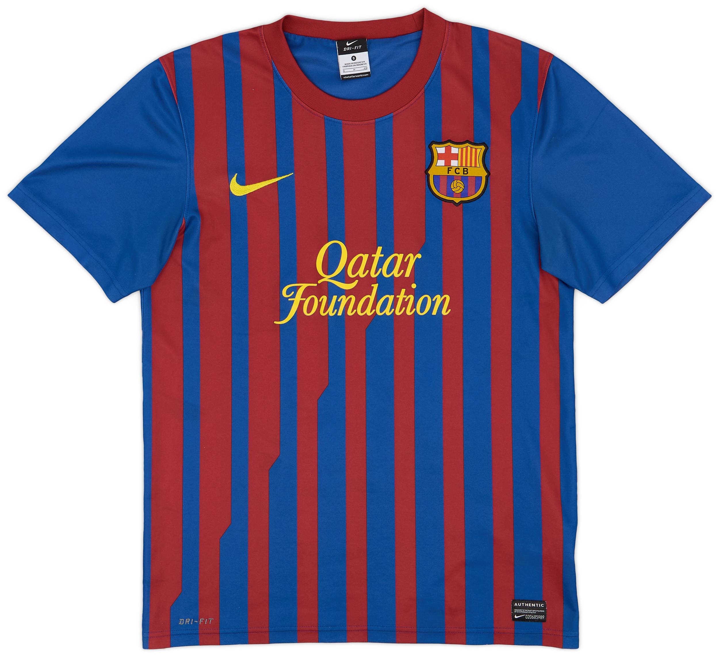 2011-12 Barcelona Basic Home Shirt - 9/10 - (S)