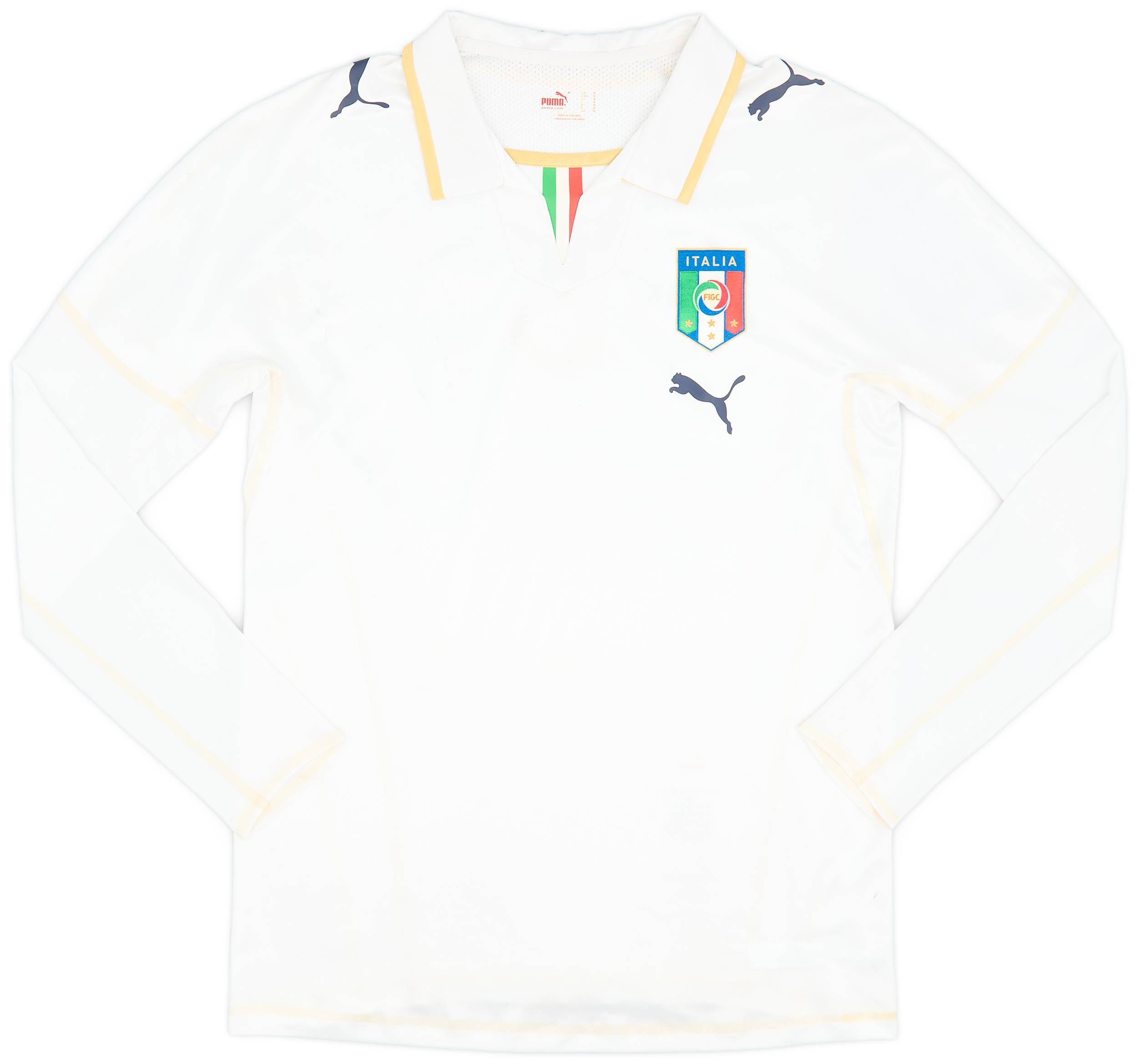 2007-08 Italy Player Issue Away L/S Shirt - 6/10 - (M)