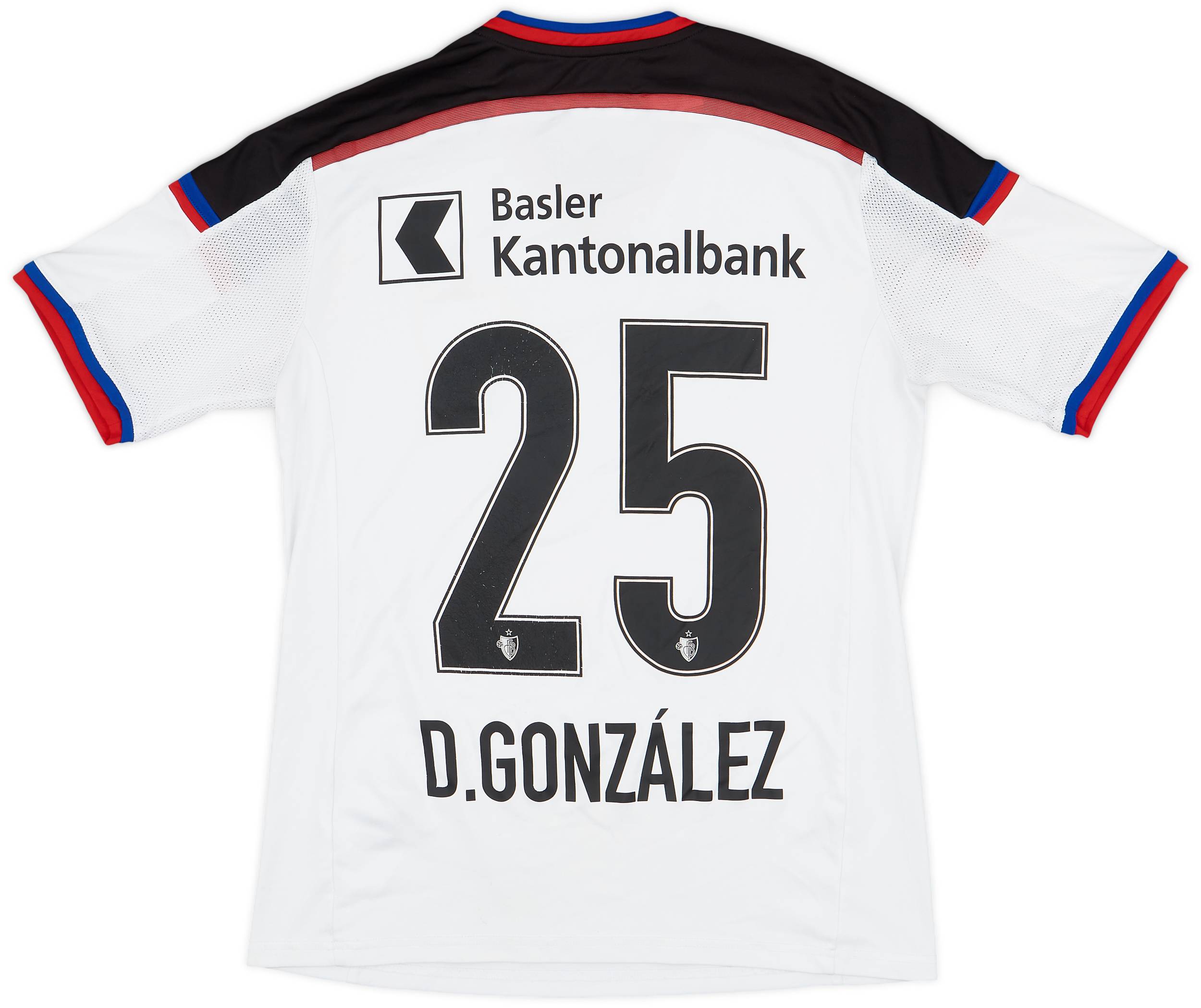 2014-15 FC Basel Away Shirt D.Gonzalez #25 - 7/10 - (XL.Boys)
