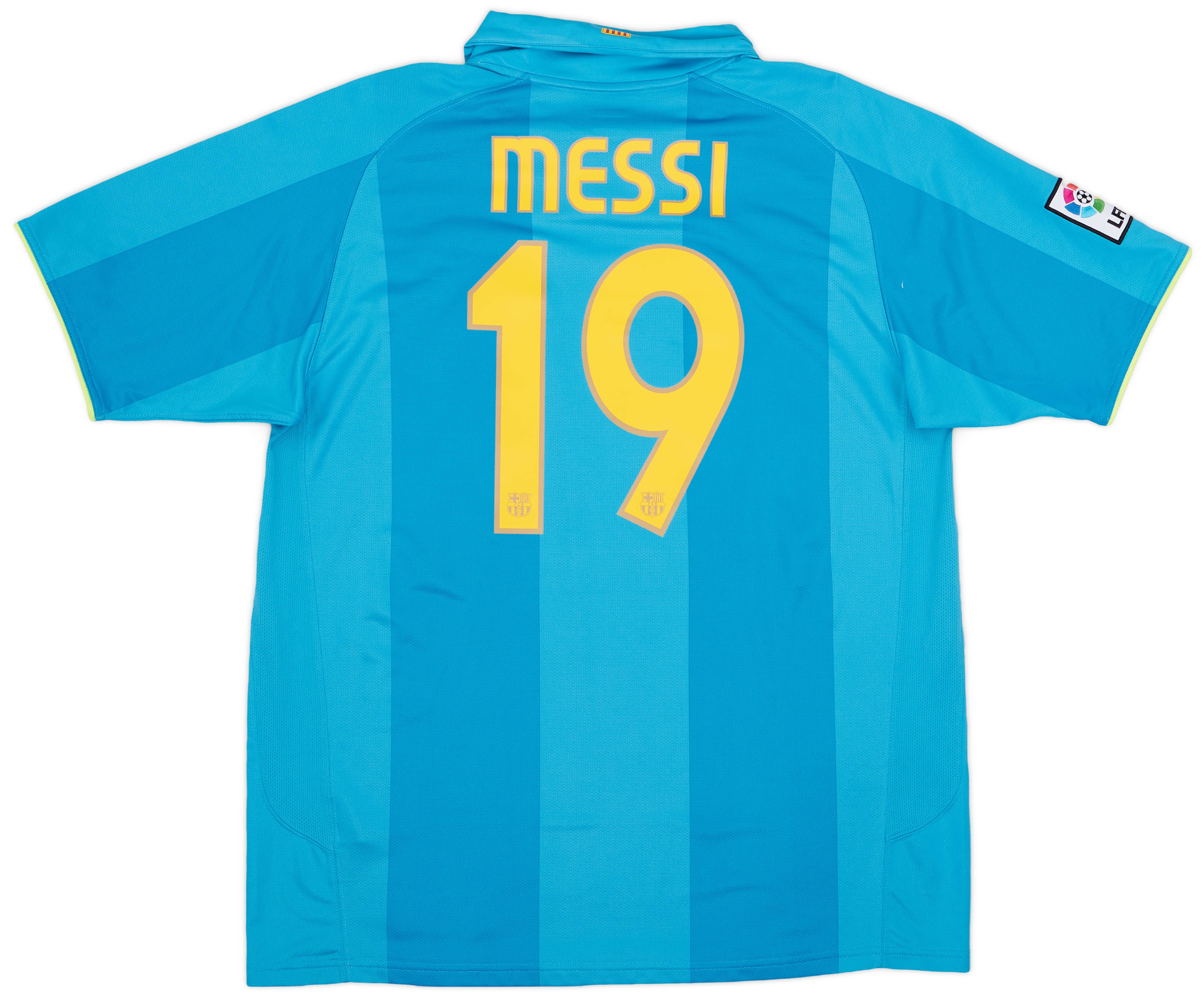 2007-09 Barcelona Away Shirt Messi #19 - 9/10 - (XL)