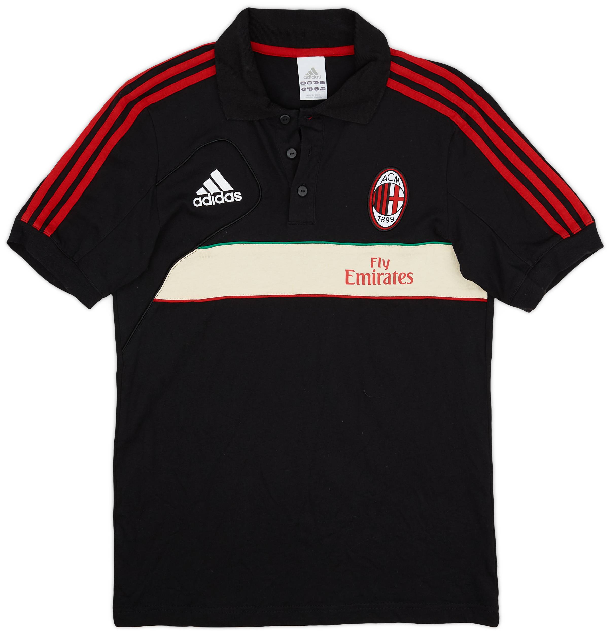 2012-13 AC Milan adidas Polo Shirt - 8/10 - (S)