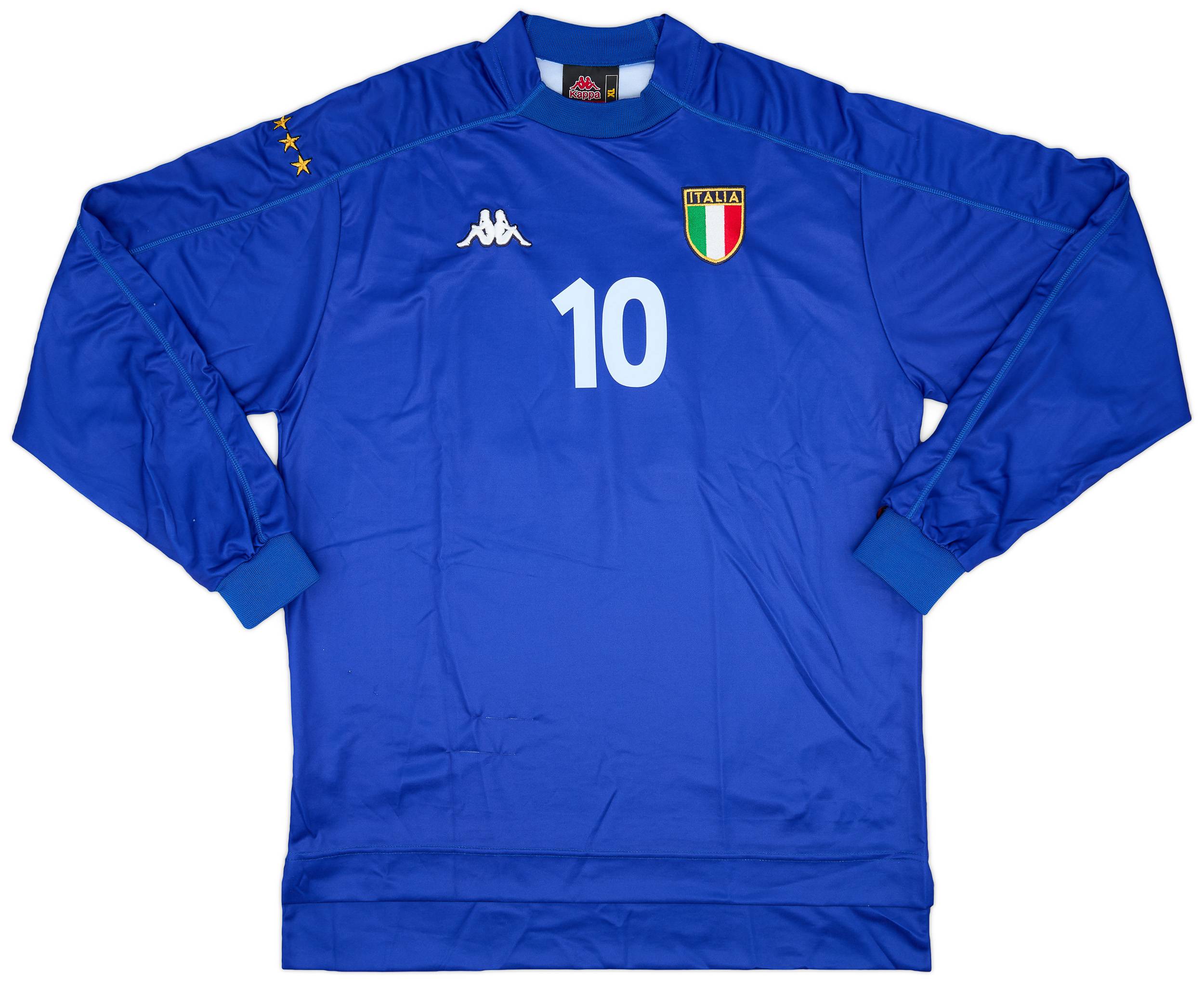 1998-99 Italy Home L/S Shirt #10 - 8/10 - (XL)