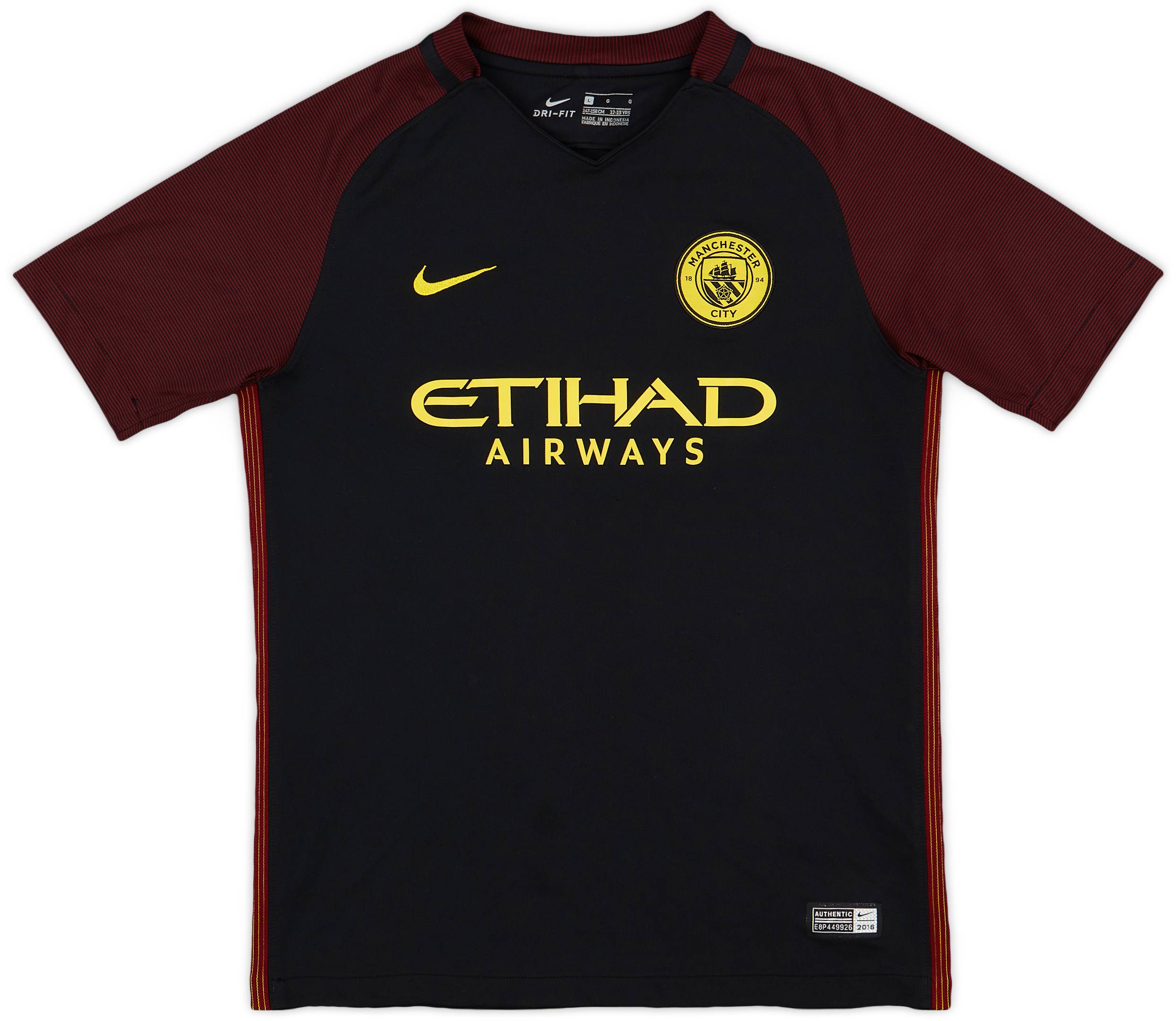 2016-17 Manchester City Away Shirt - 9/10 - (L.Boys)