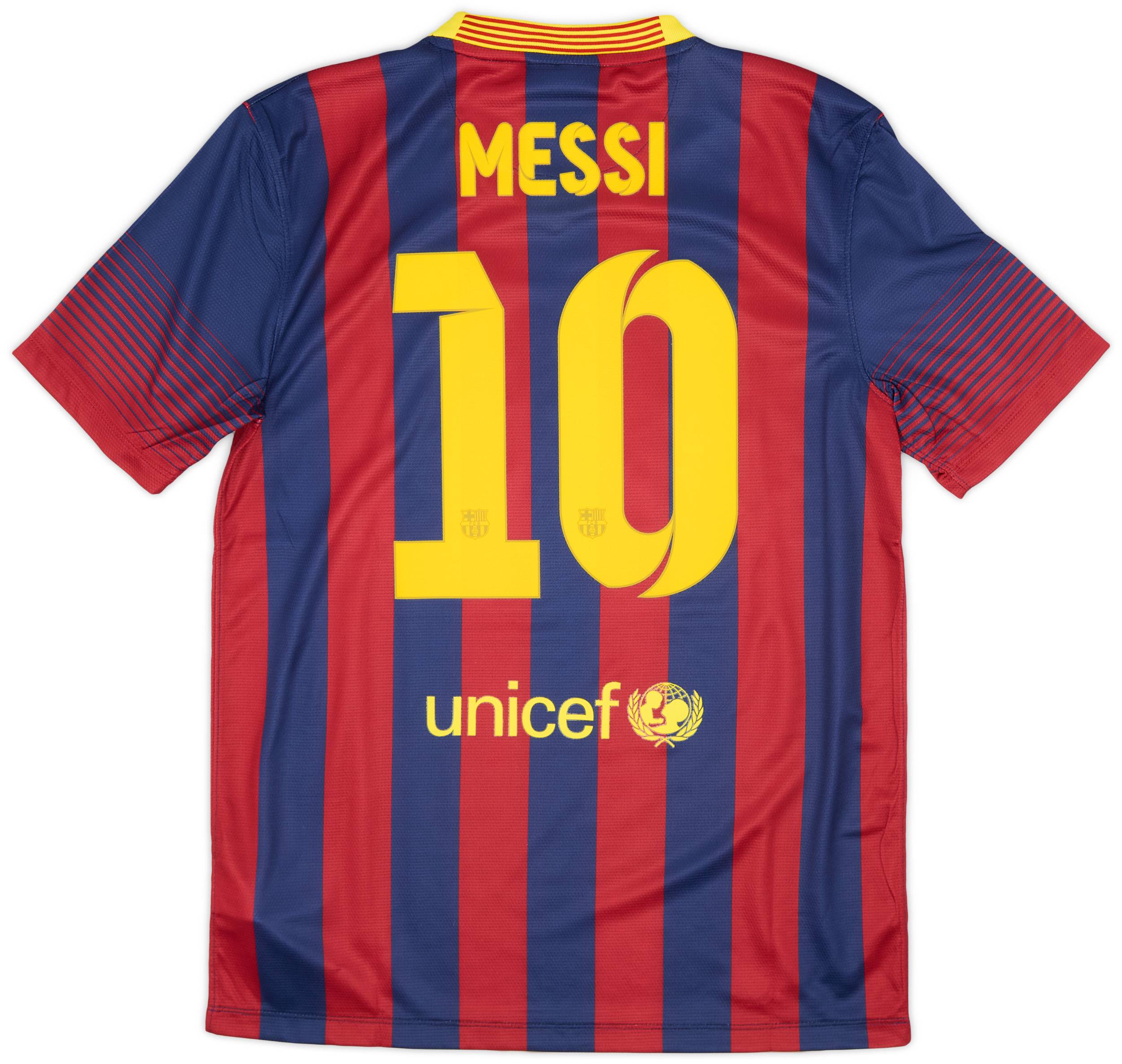 2013-14 Barcelona Home Shirt Messi #10 (M)