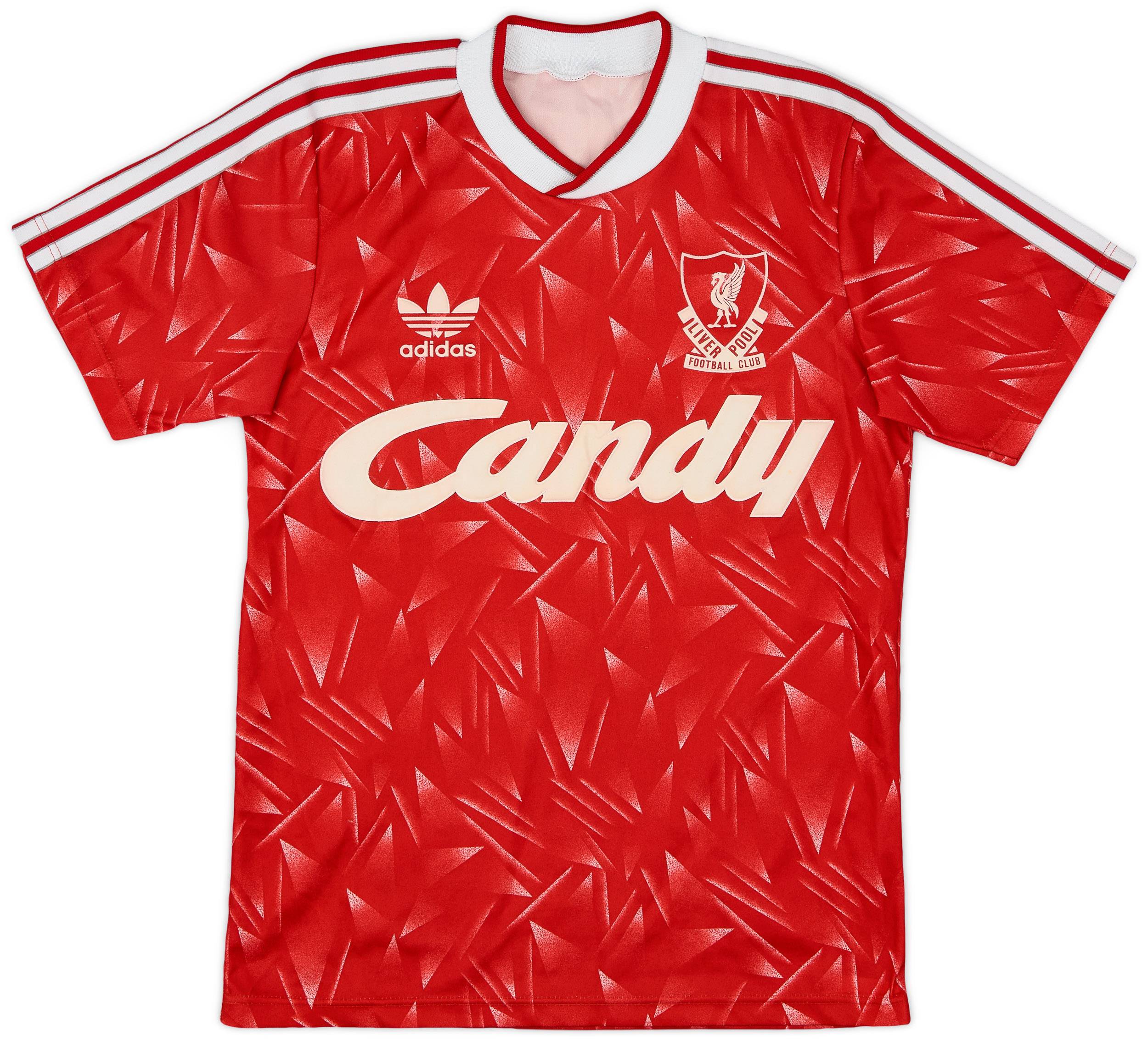 1989-91 Liverpool Home Shirt - 8/10 - (S)