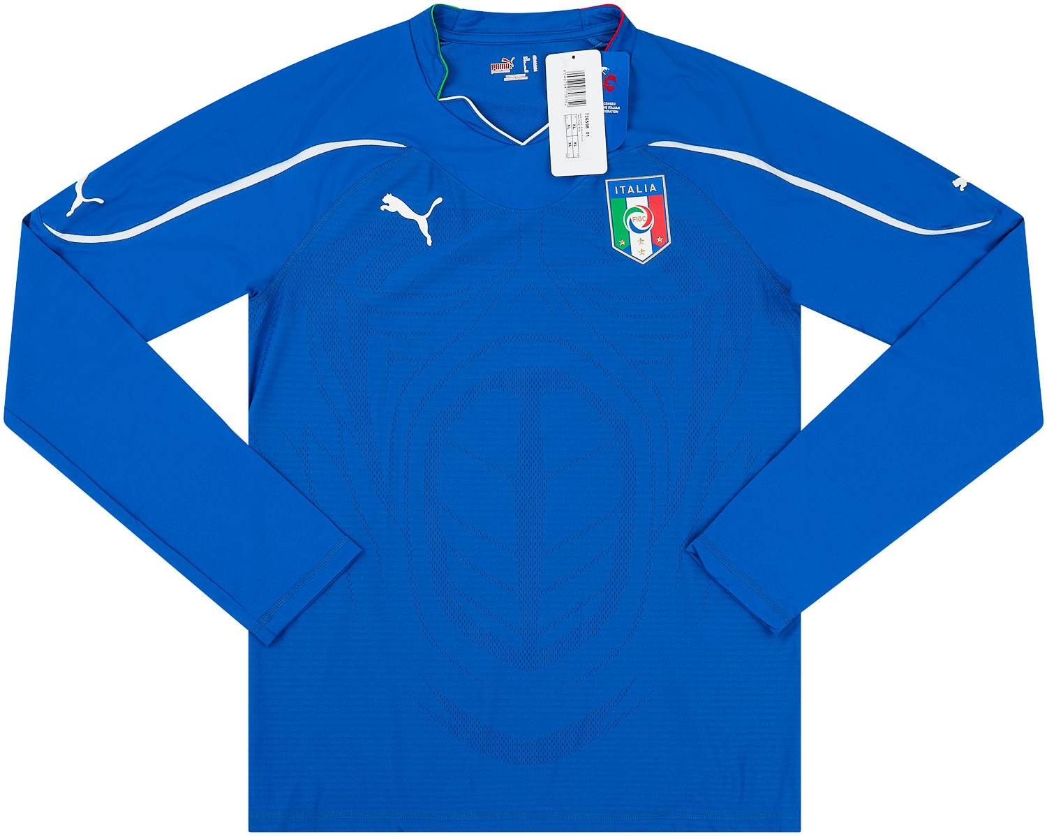 2010-2012 Italy Player Issue Home L/S Shirt (XL)