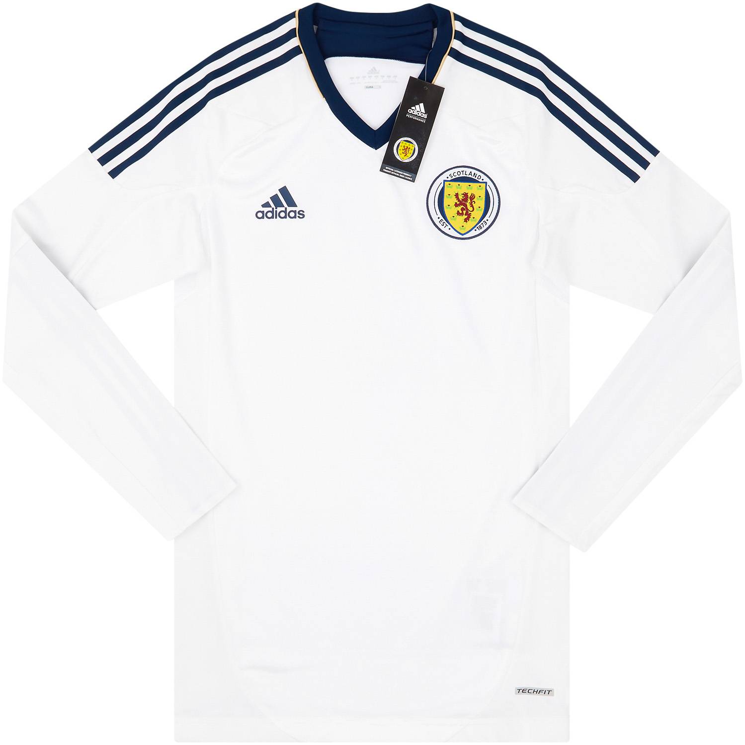 2012-14 Scotland Player Issue Techfit Away L/S Shirt (L)