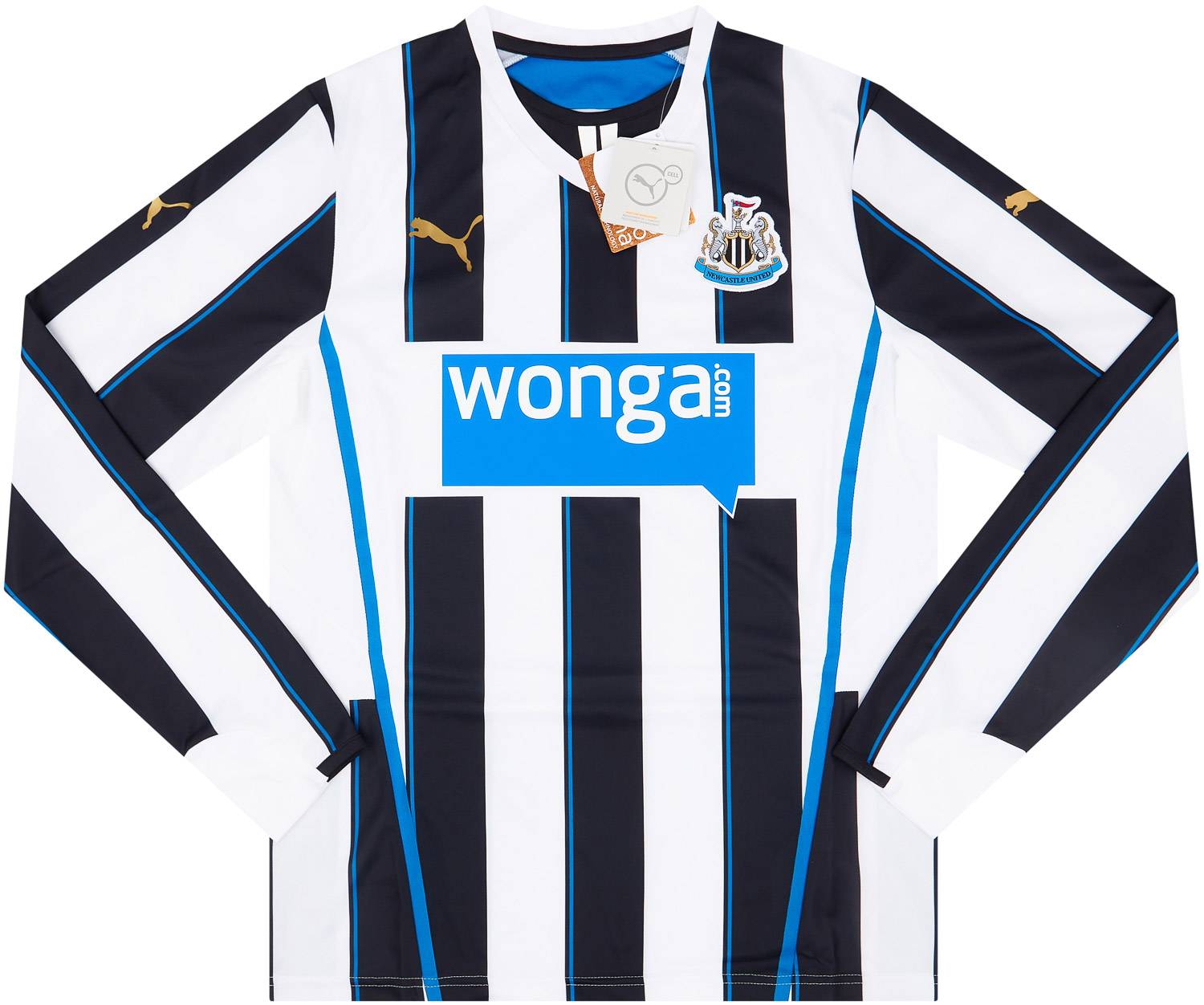 2013-14 Newcastle Player Issue Home L/S Shirt (S)
