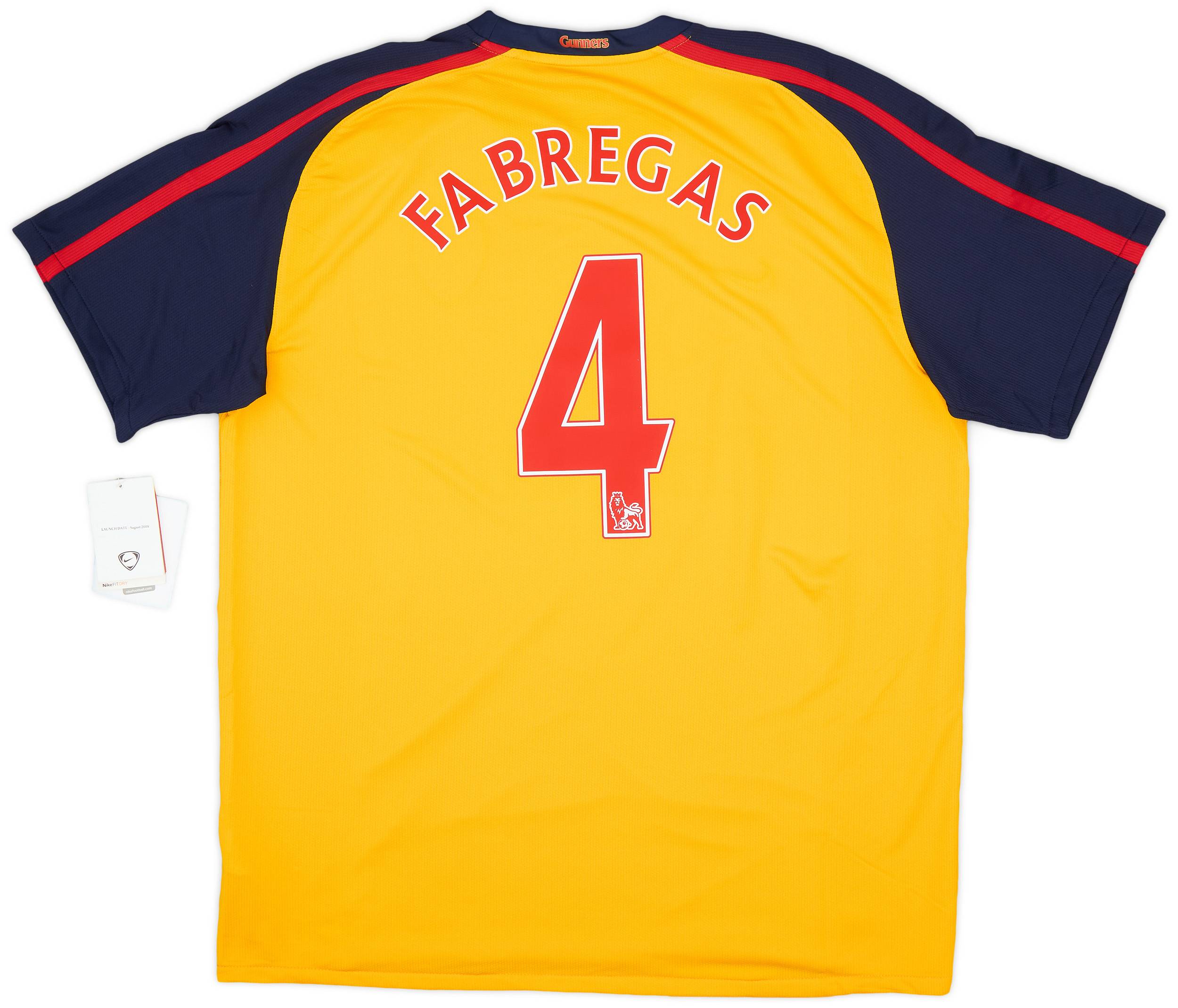 2008-09 Arsenal Away Shirt Fabregas #4 (XL)