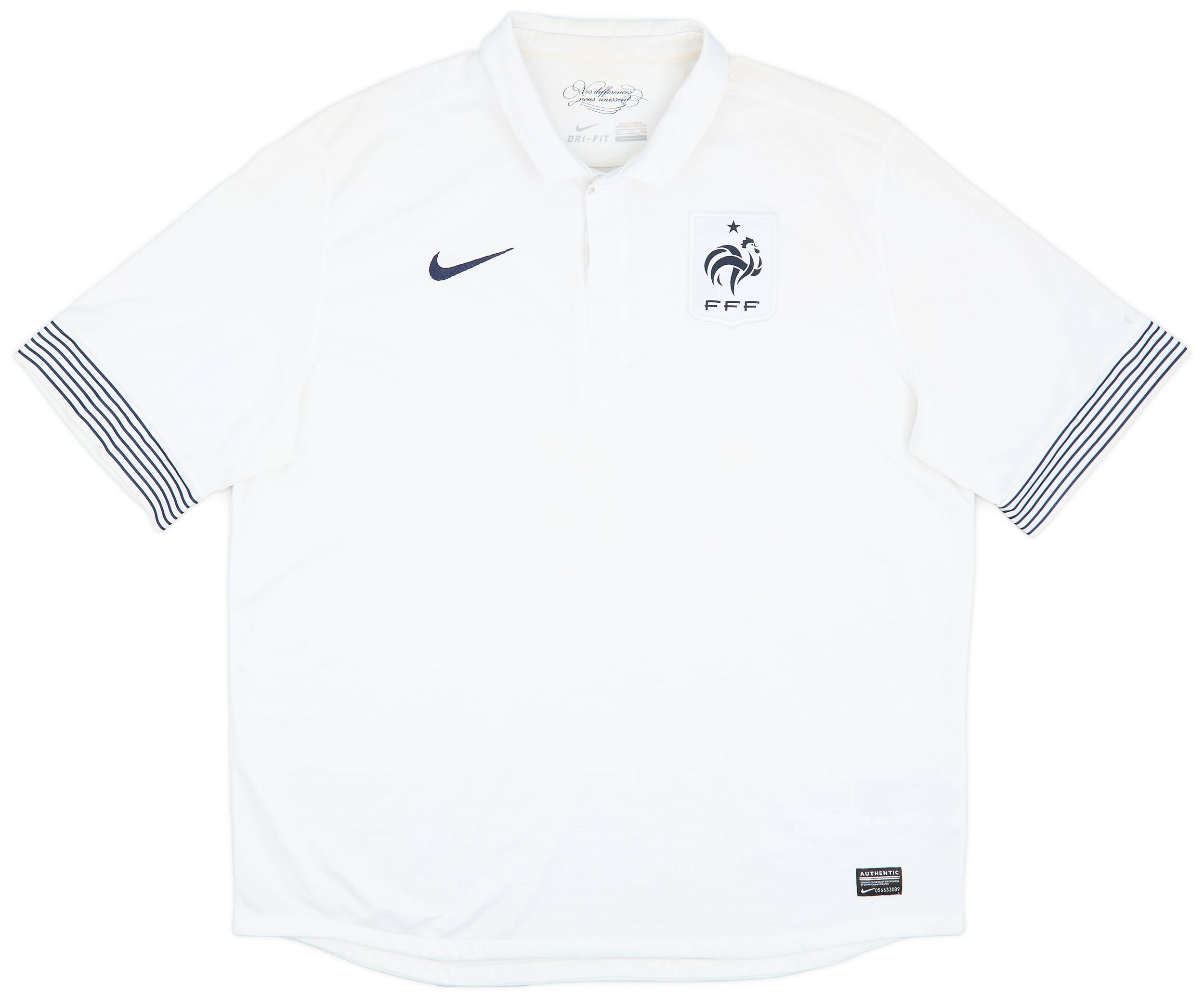 2012-13 France Away Shirt - 8/10 - (XXL)