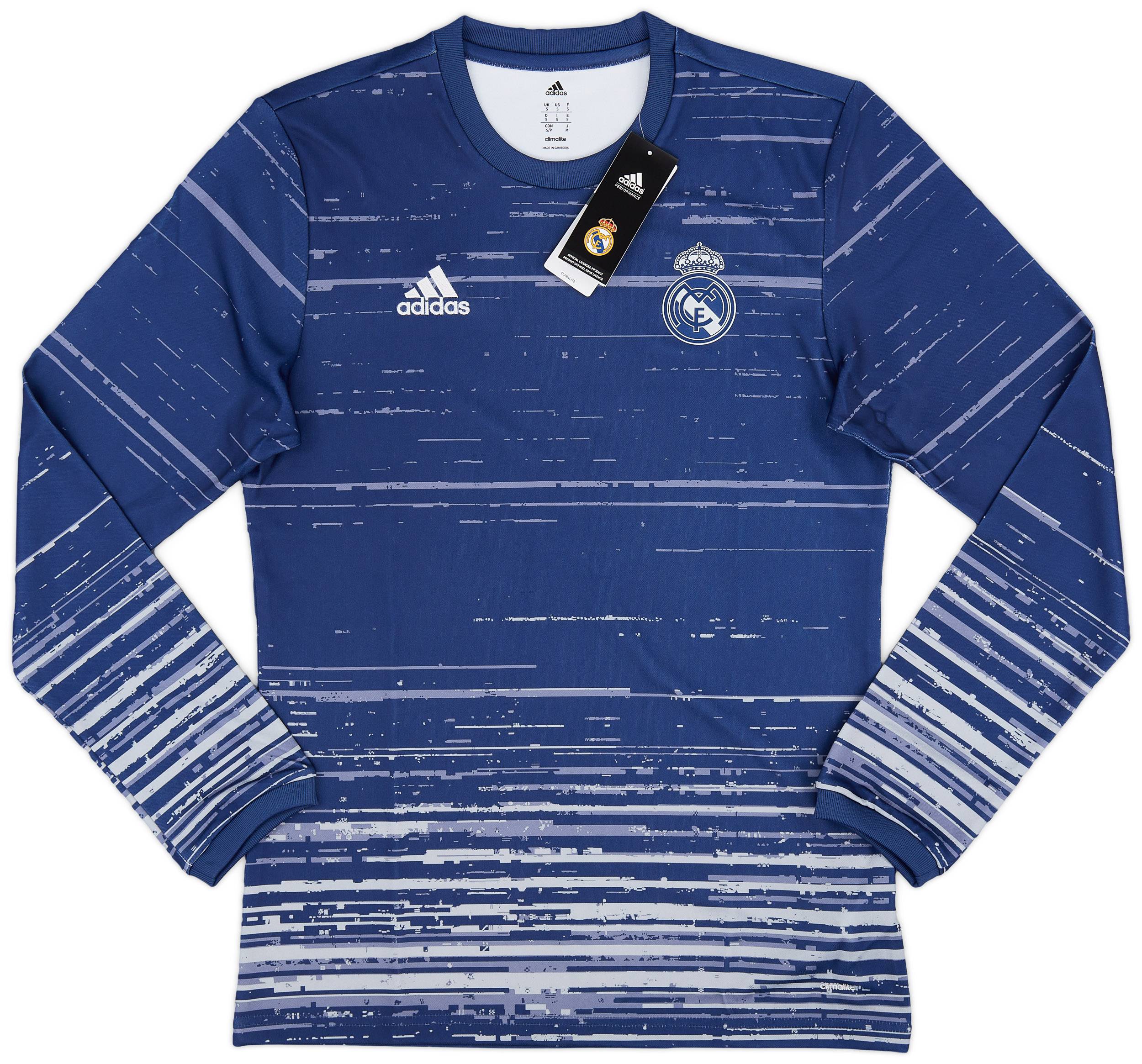 2016 17 Real Madrid adidas Pre Match Training L S Shirt S