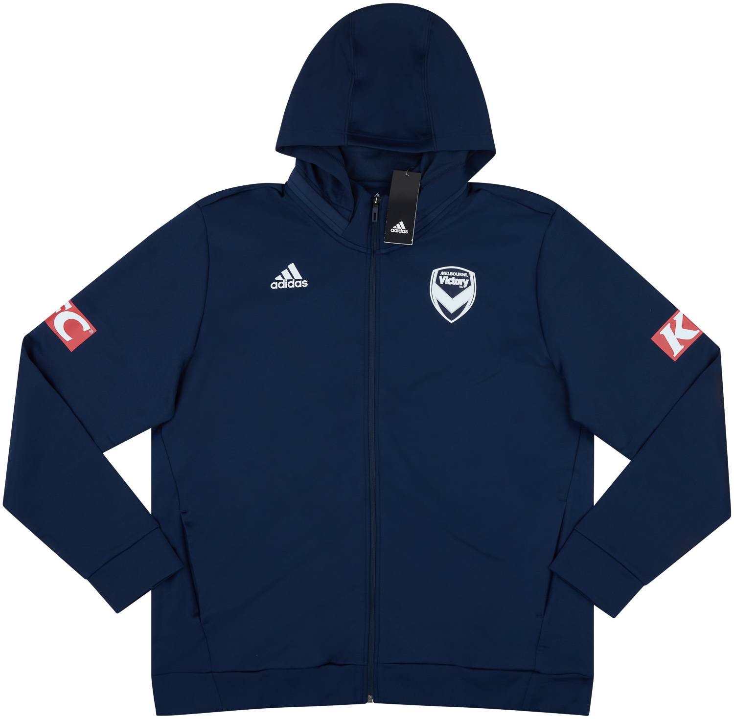 2017 18 Melbourne Victory adidas Hooded Training Top XXL