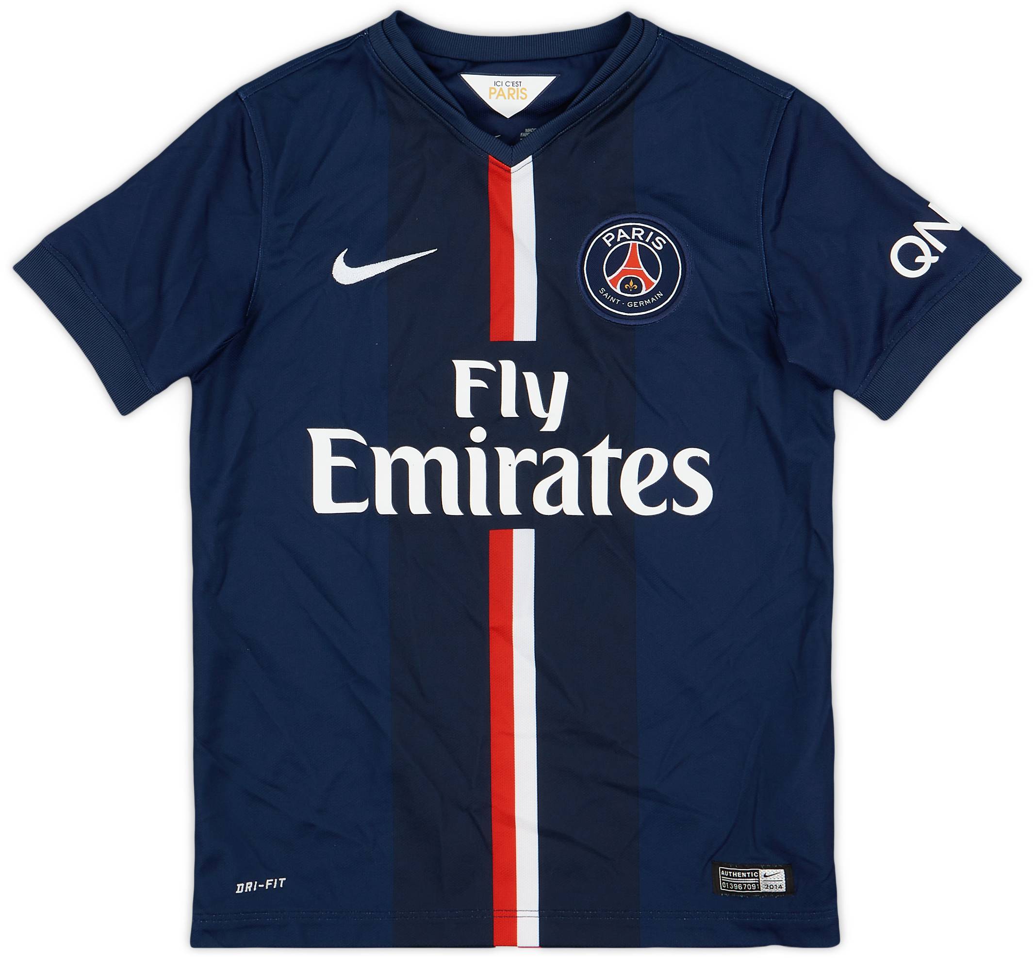 2014-15 Paris Saint-Germain Home Shirt - 7/10 - (S.Boys)