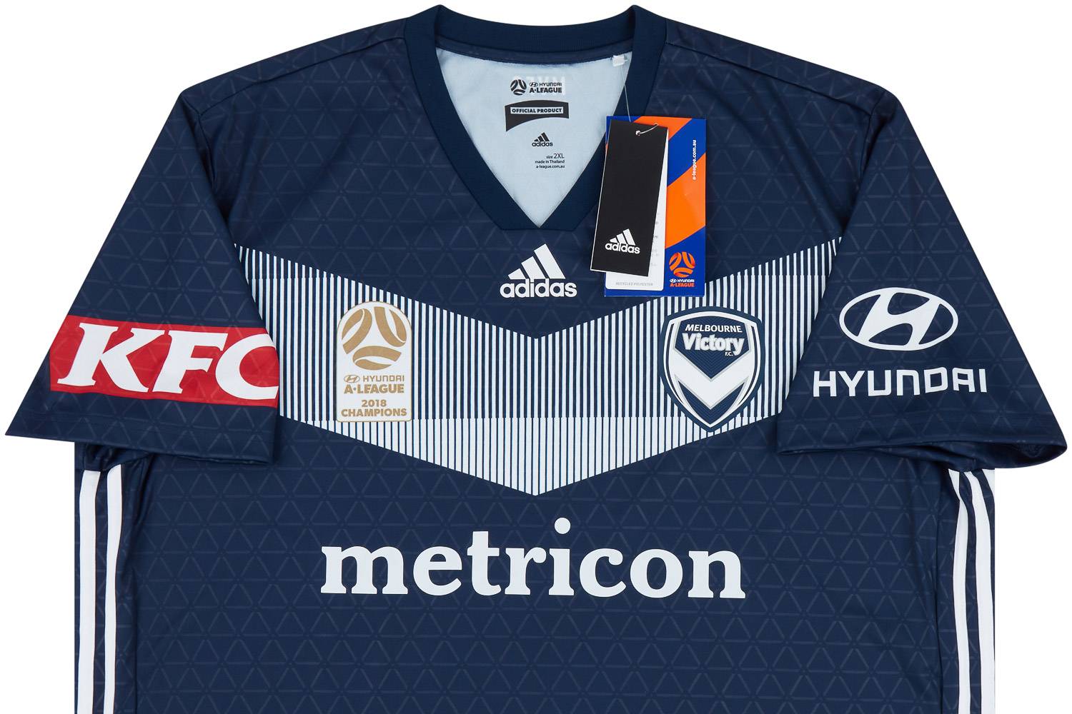 Melbourne Victory シャツ Honda 4 サイズ:2XO 2018-19 Melbourne Victory Home Shirt Honda #4 - NEW