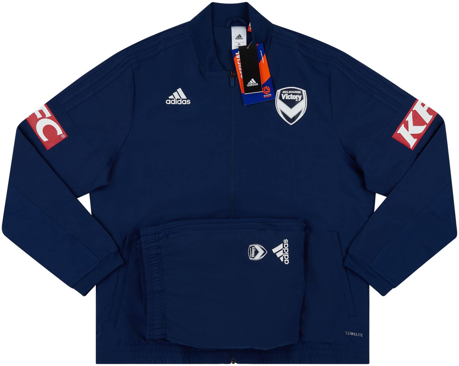 2019-20 Melbourne Victory adidas Presentation Tracksuit